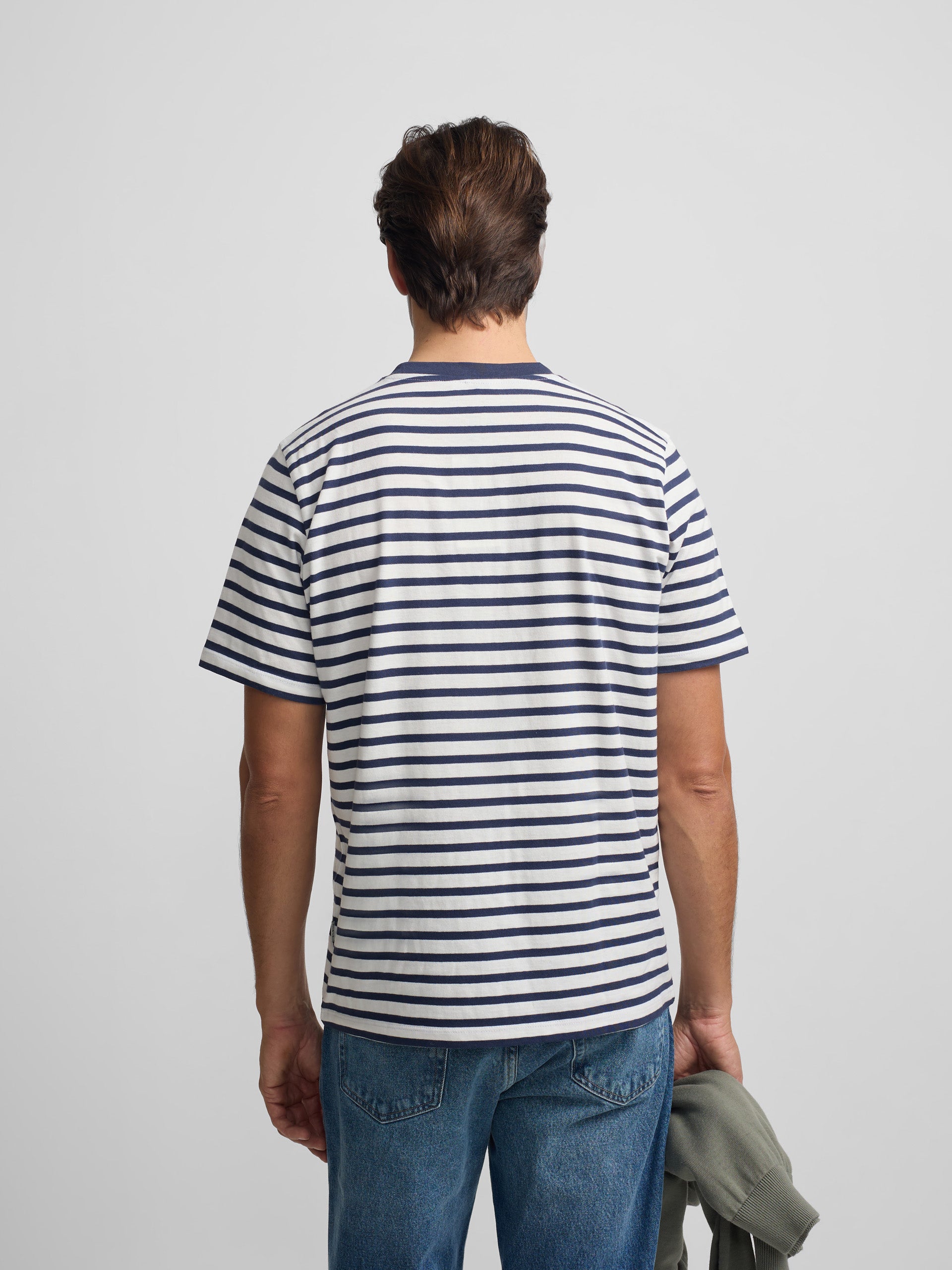 Rustic navy striped t-shirt