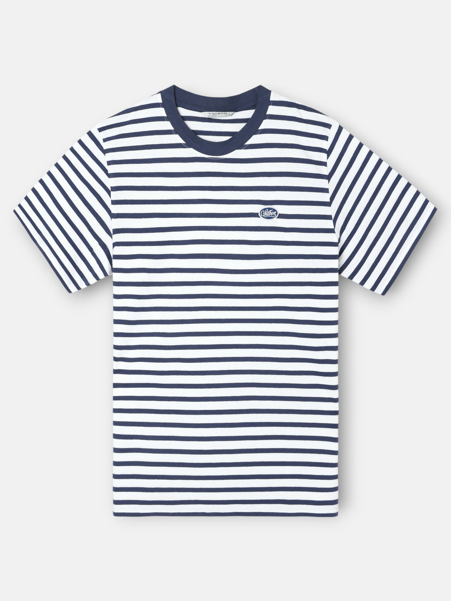 Rustic navy striped t-shirt