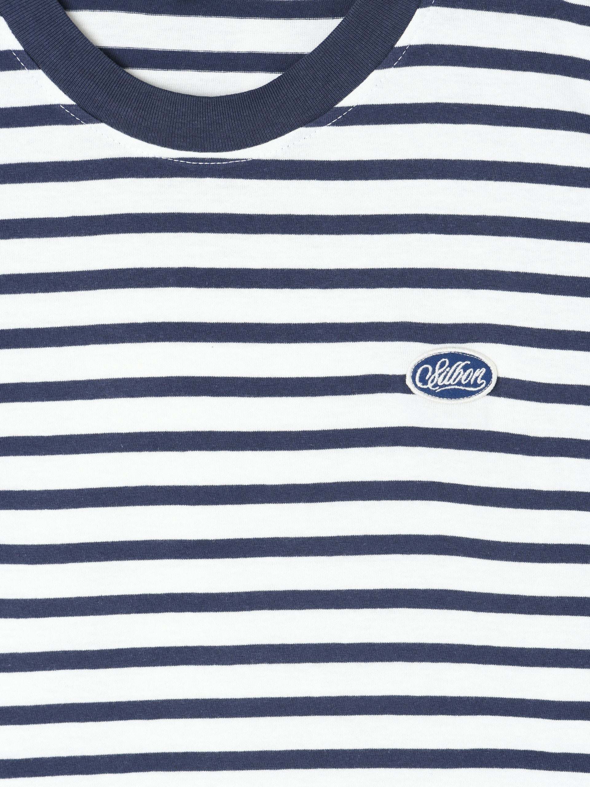 Rustic navy striped t-shirt