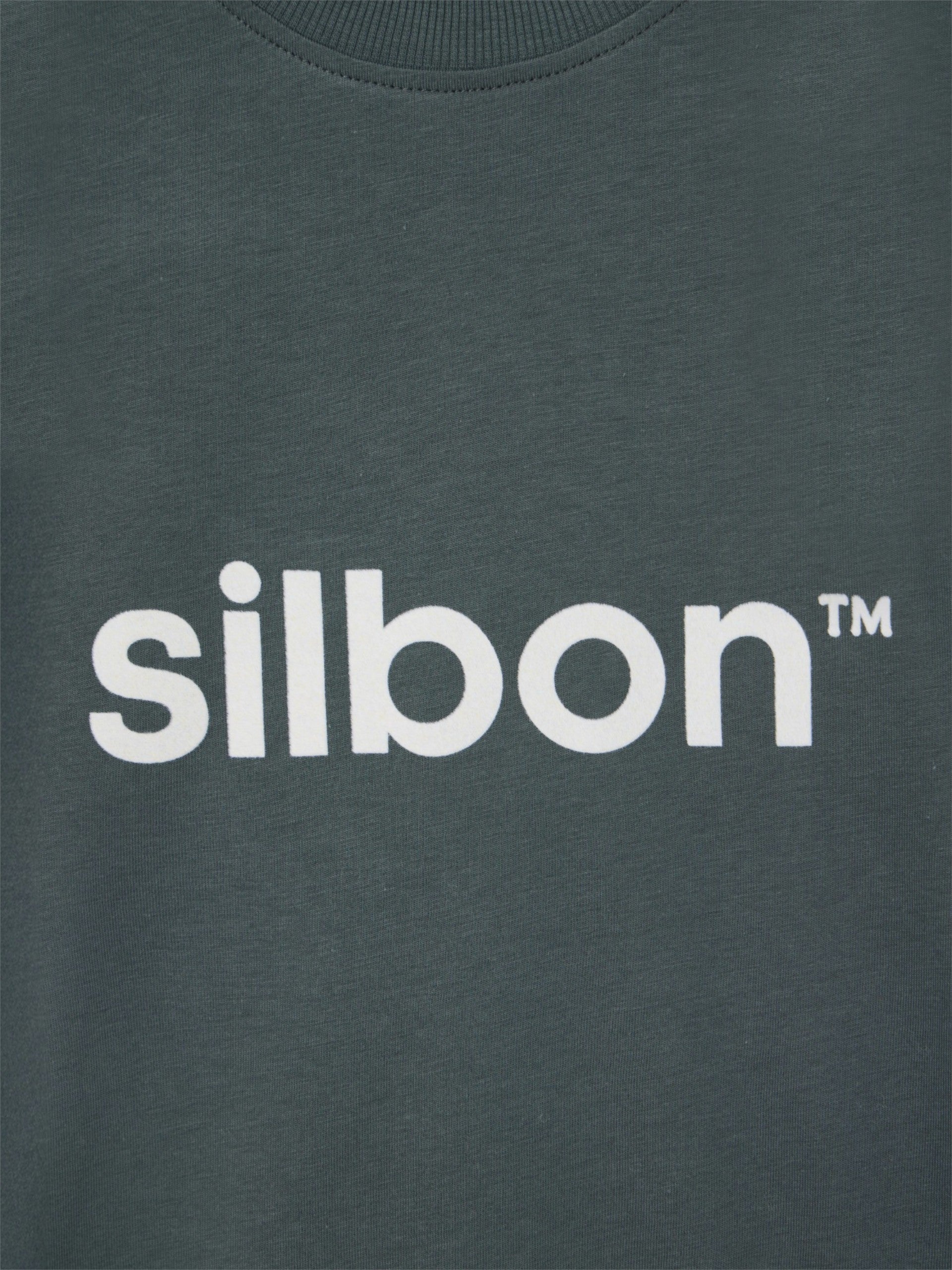 Camiseta Silbon flock verde oscuro