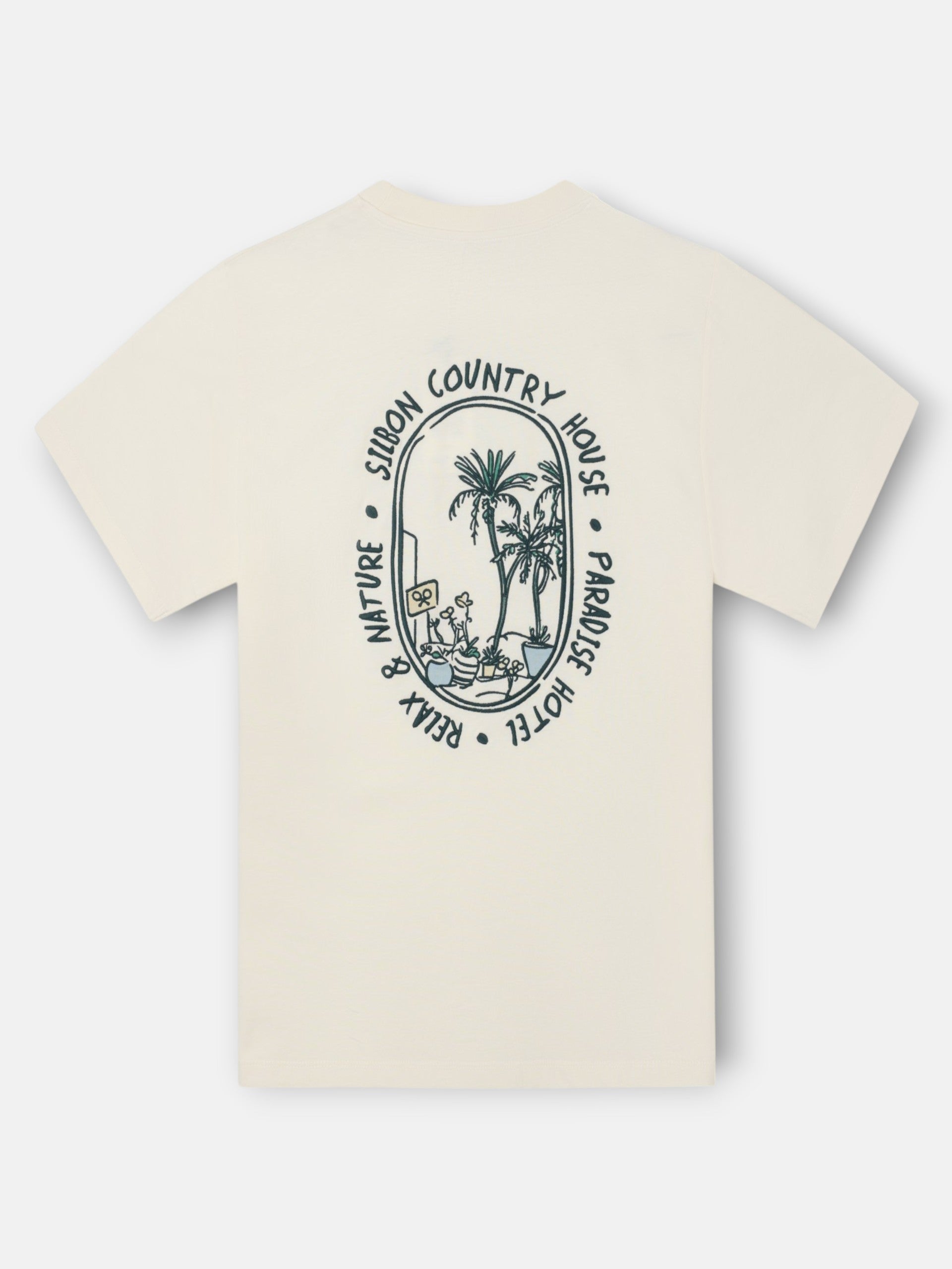 T-shirt Silbon country house creme