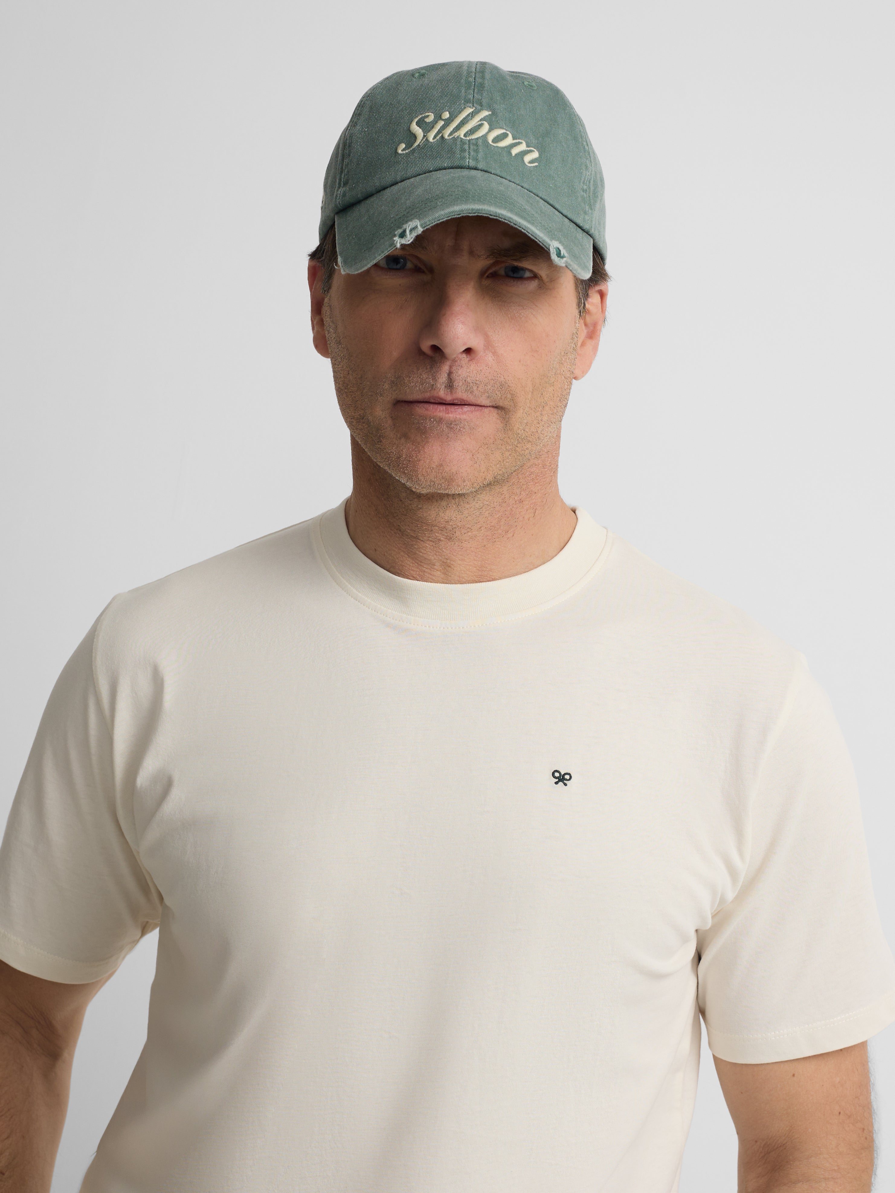T-shirt Silbon country house creme