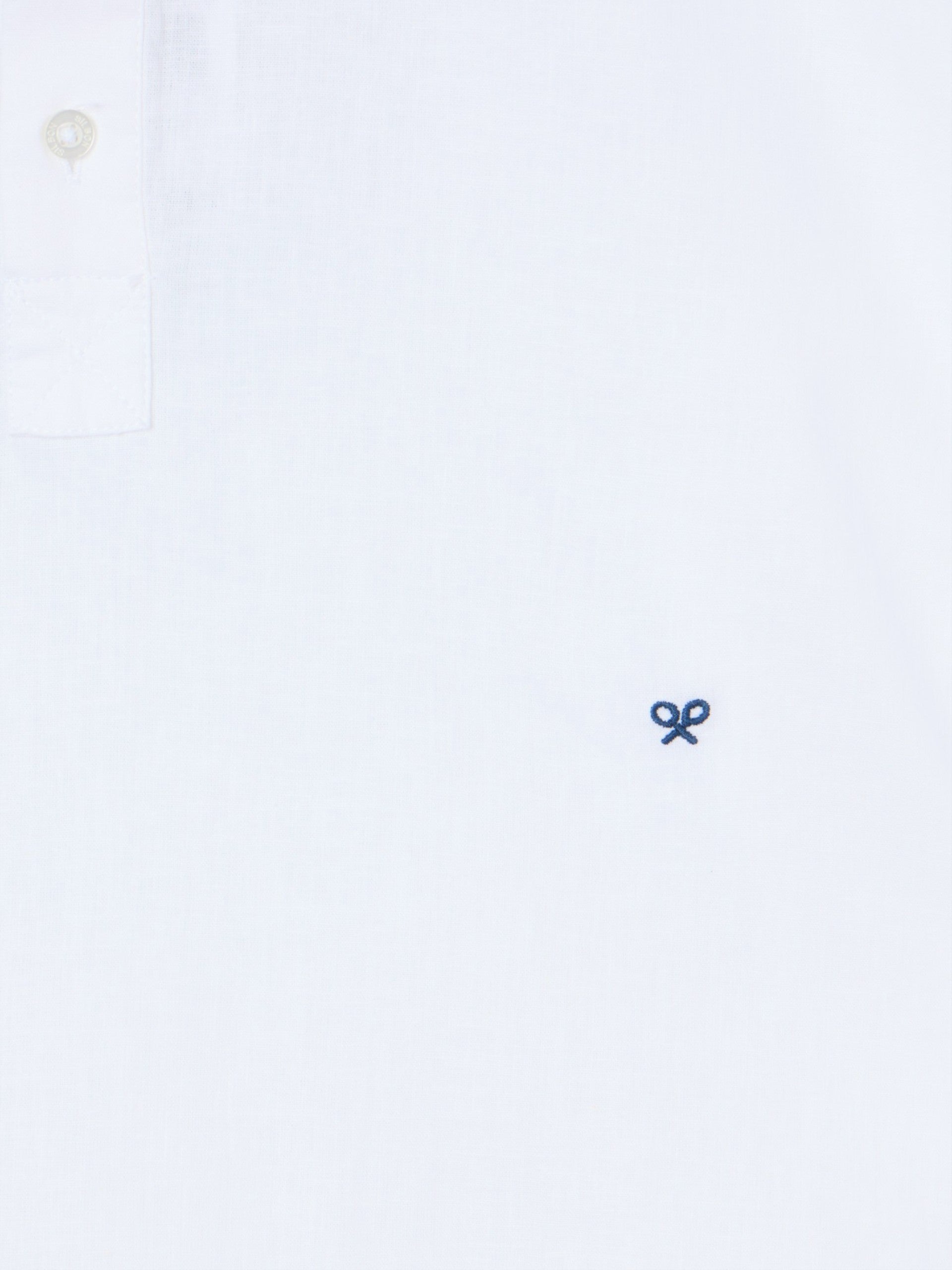 Chemise sport en lin blanche