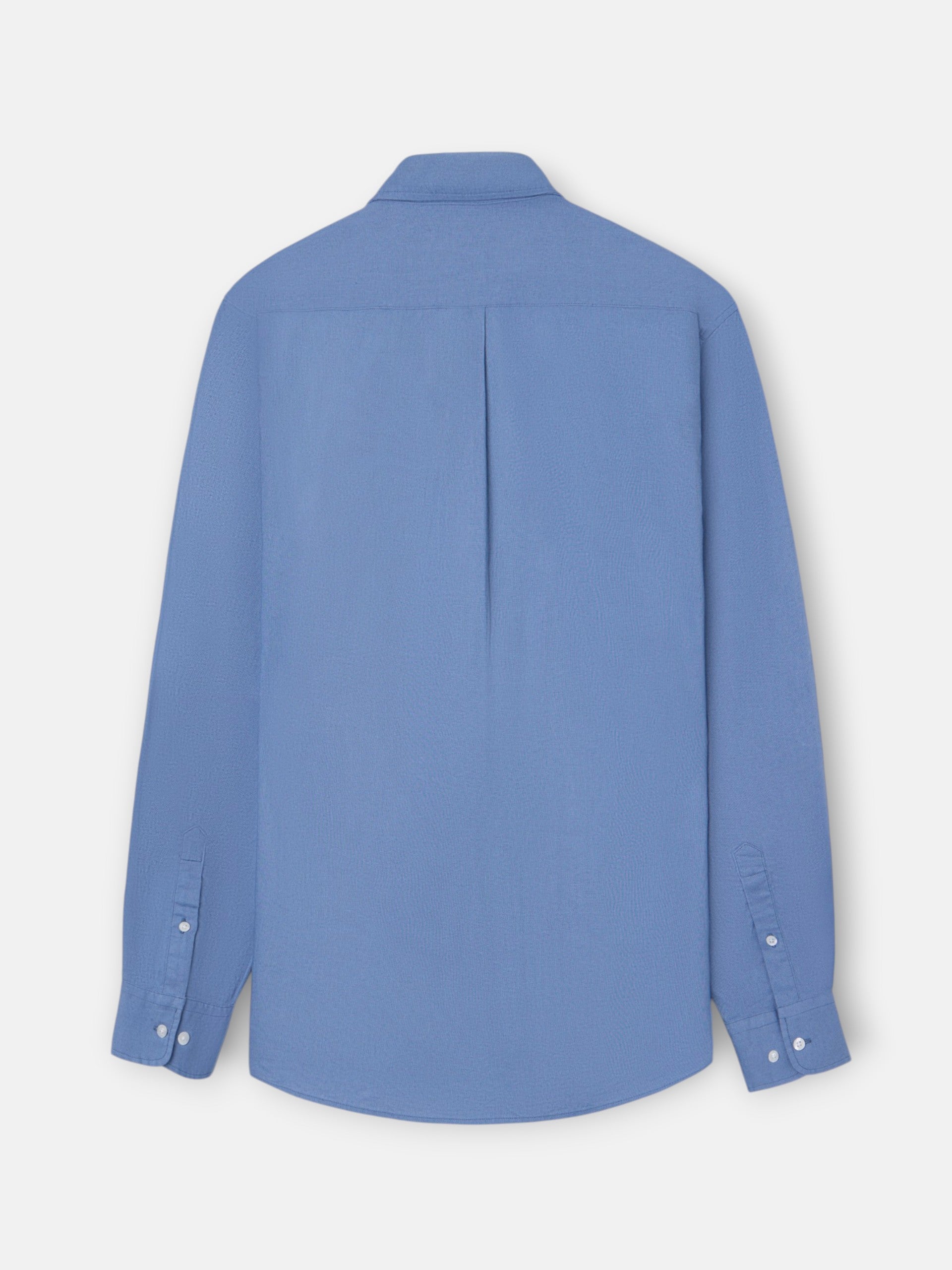 Camisa desportiva de linho azul