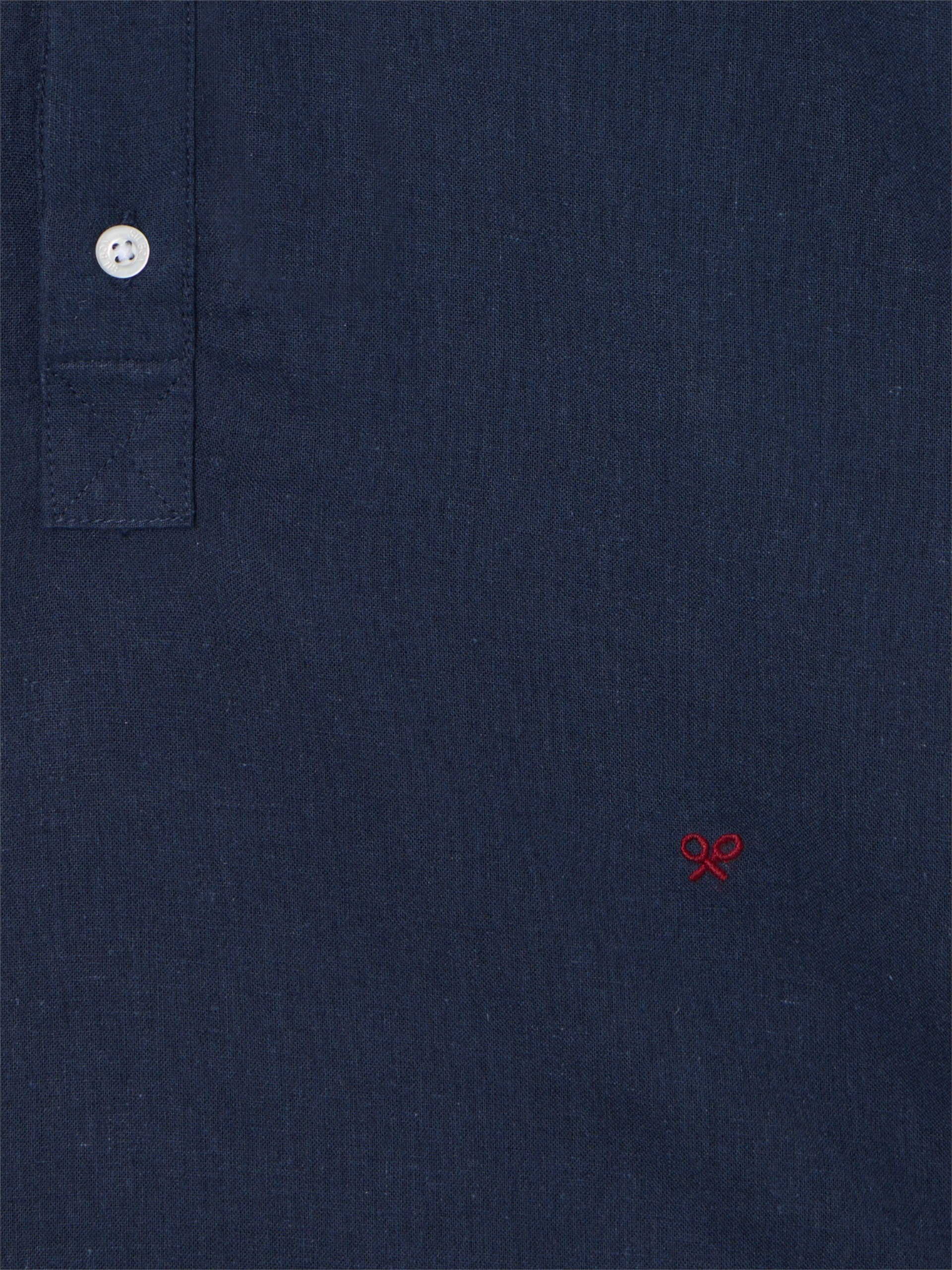 Camisola desportiva de linho azul-marinho