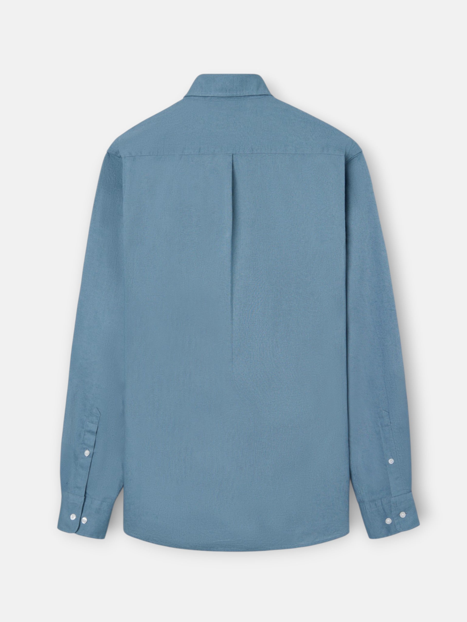 Camisola desportiva de linho petróleo