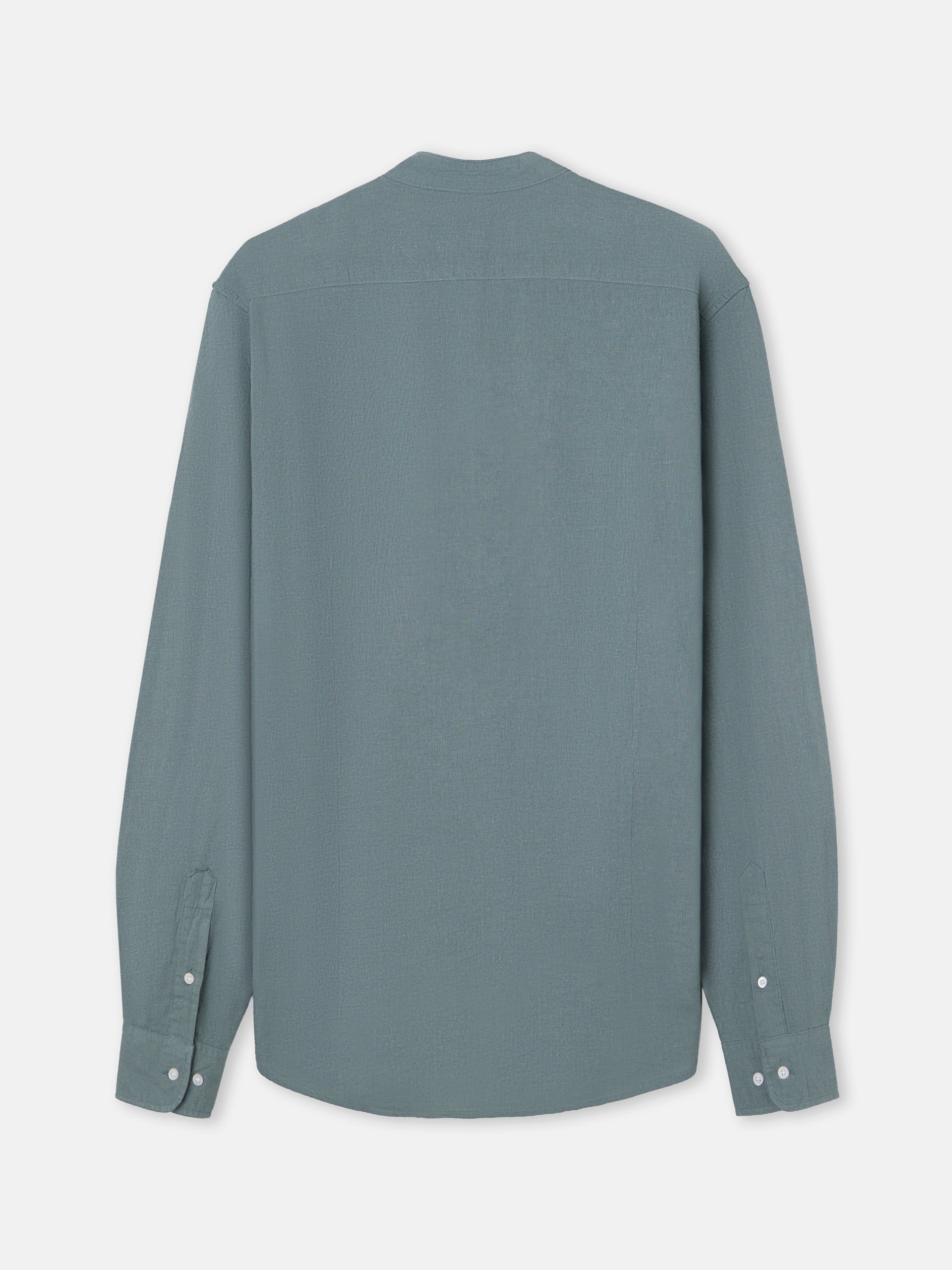 Camisa sport cuello mao verde