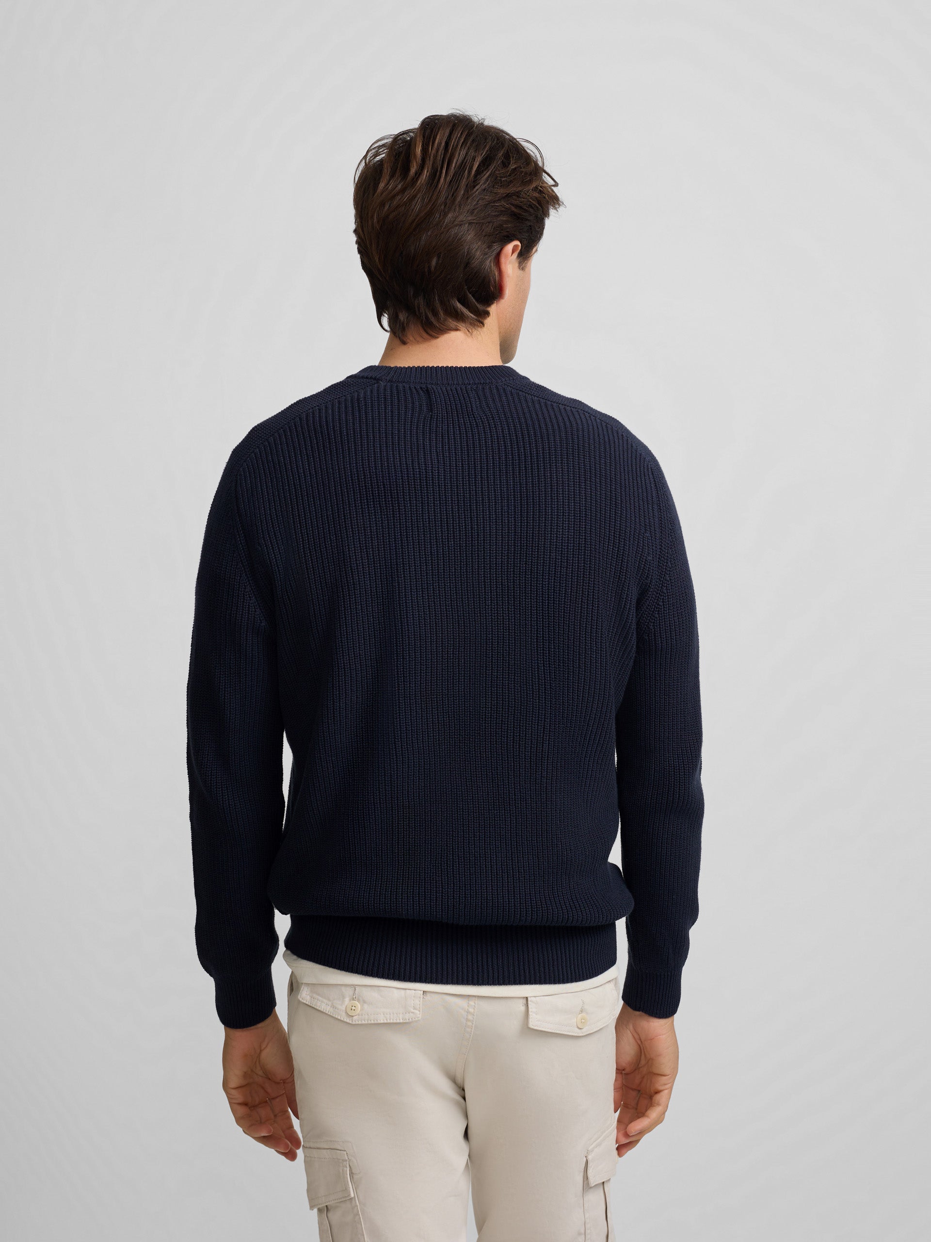 Jersey estructura azul marino