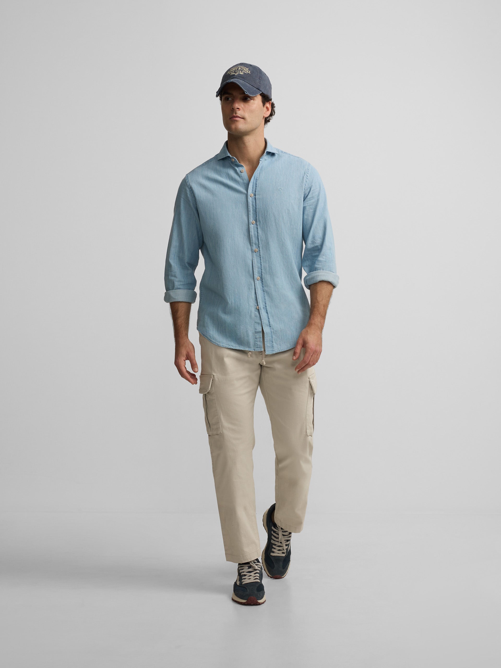 Pantalon de sport jogger cargo beige
