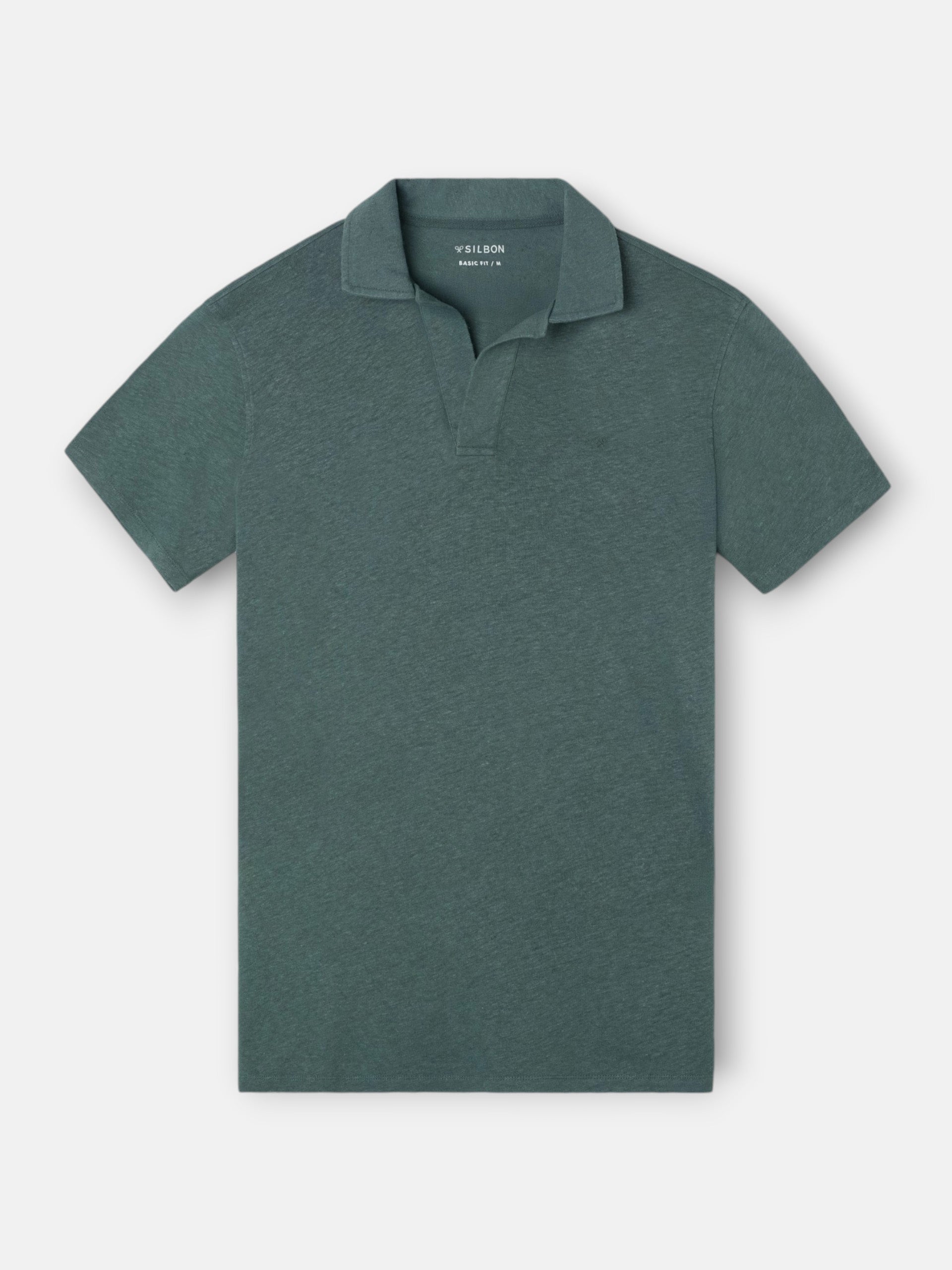 Polo de linho verde