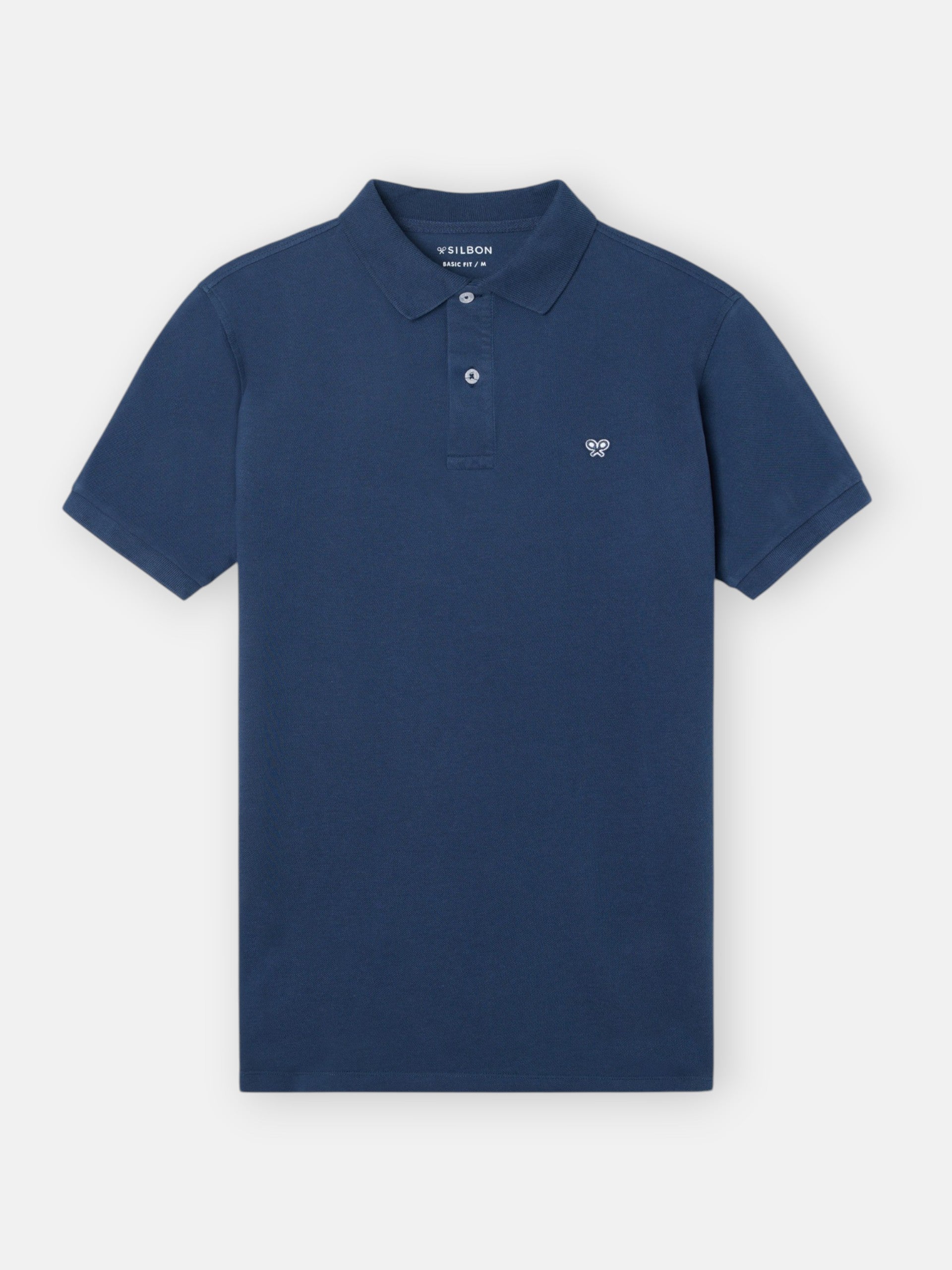 Polo pique light marino