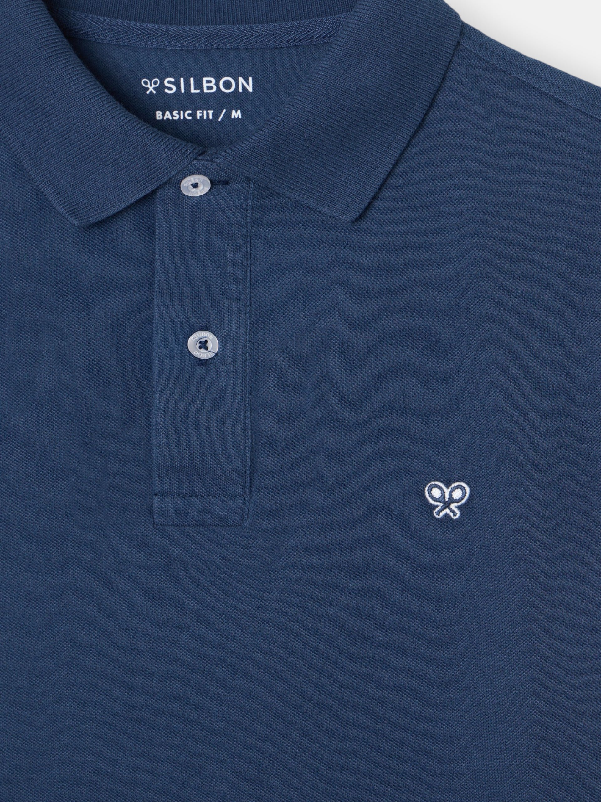 Polo pique light marino