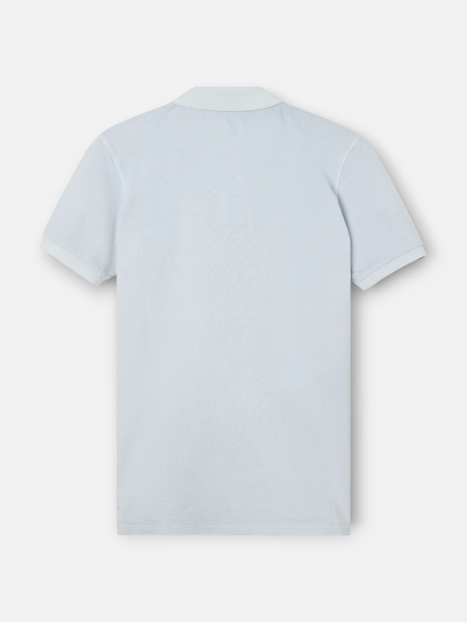 Polo clasico garment dye azul claro