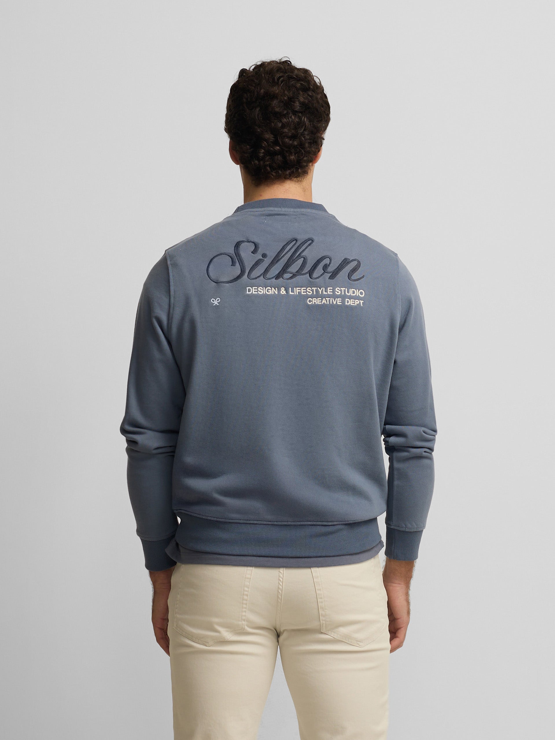 Sudadera creative dept azul indigo