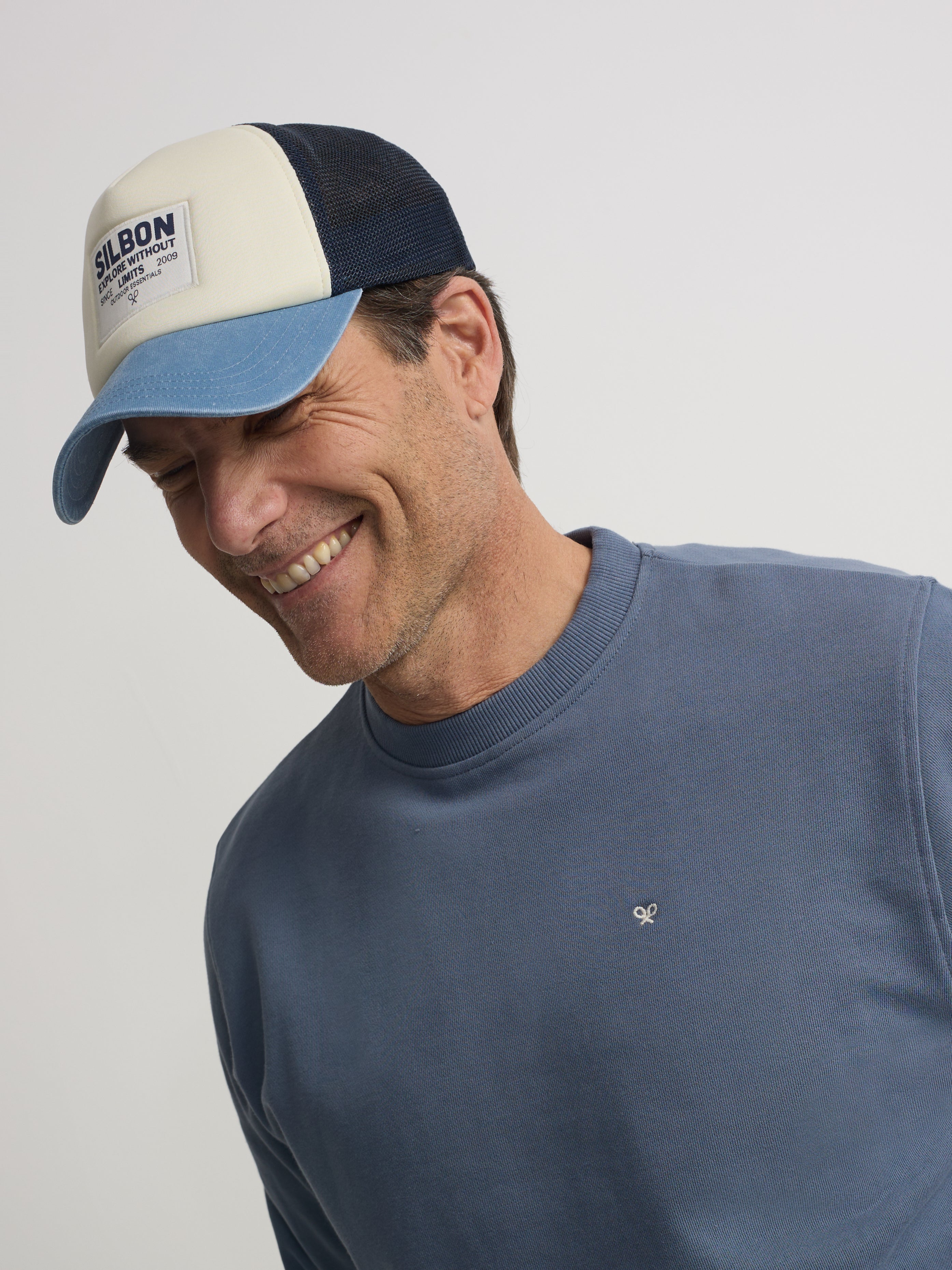 Sudadera raqueta etnica azul indigo