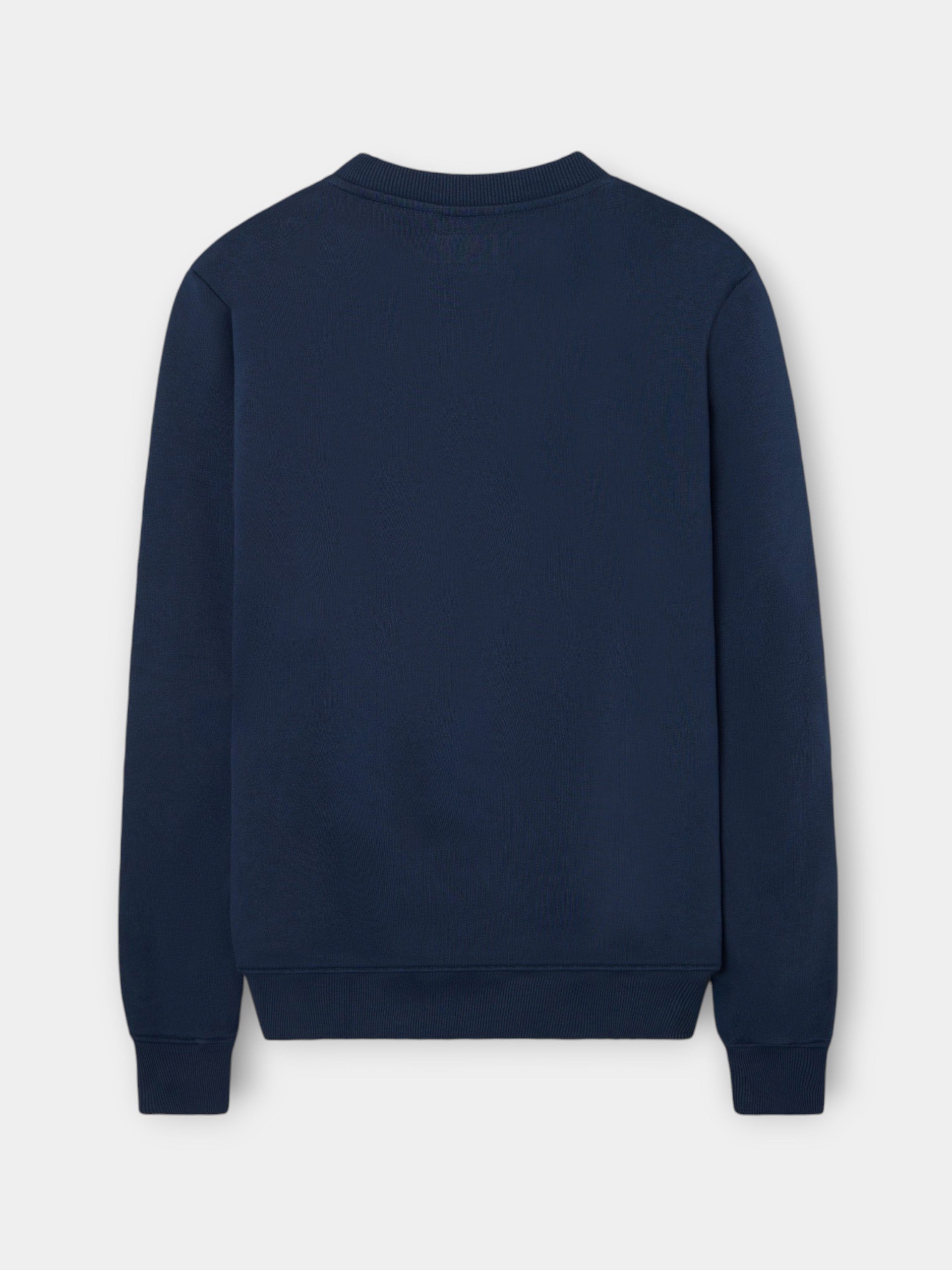 Navy blue sweatshirt with embroidered pocket