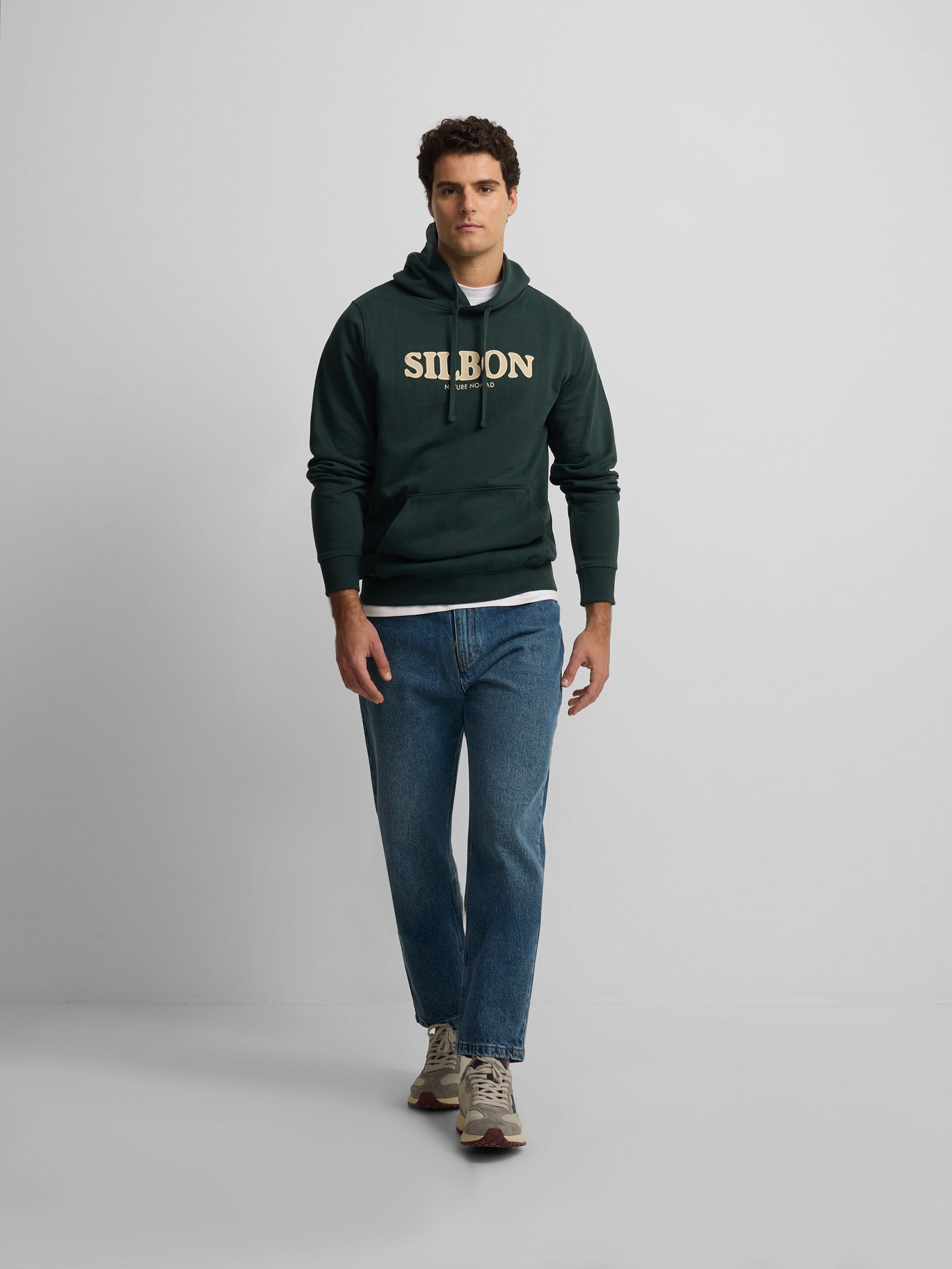 Sudadera capucha nomad verde oscuro