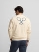 Sudadera raqueta etnica crema