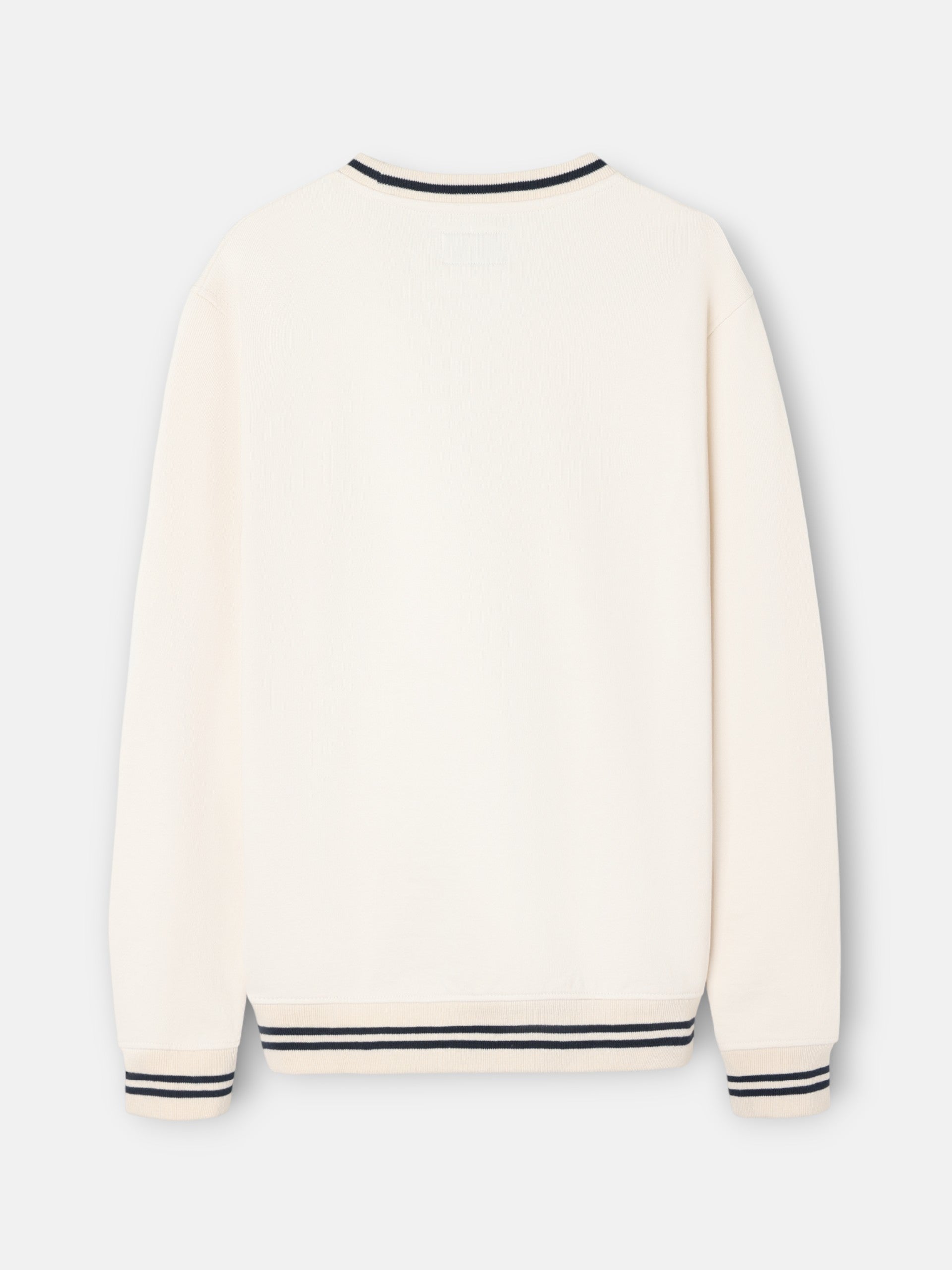 Sweatshirt ribs retro creme