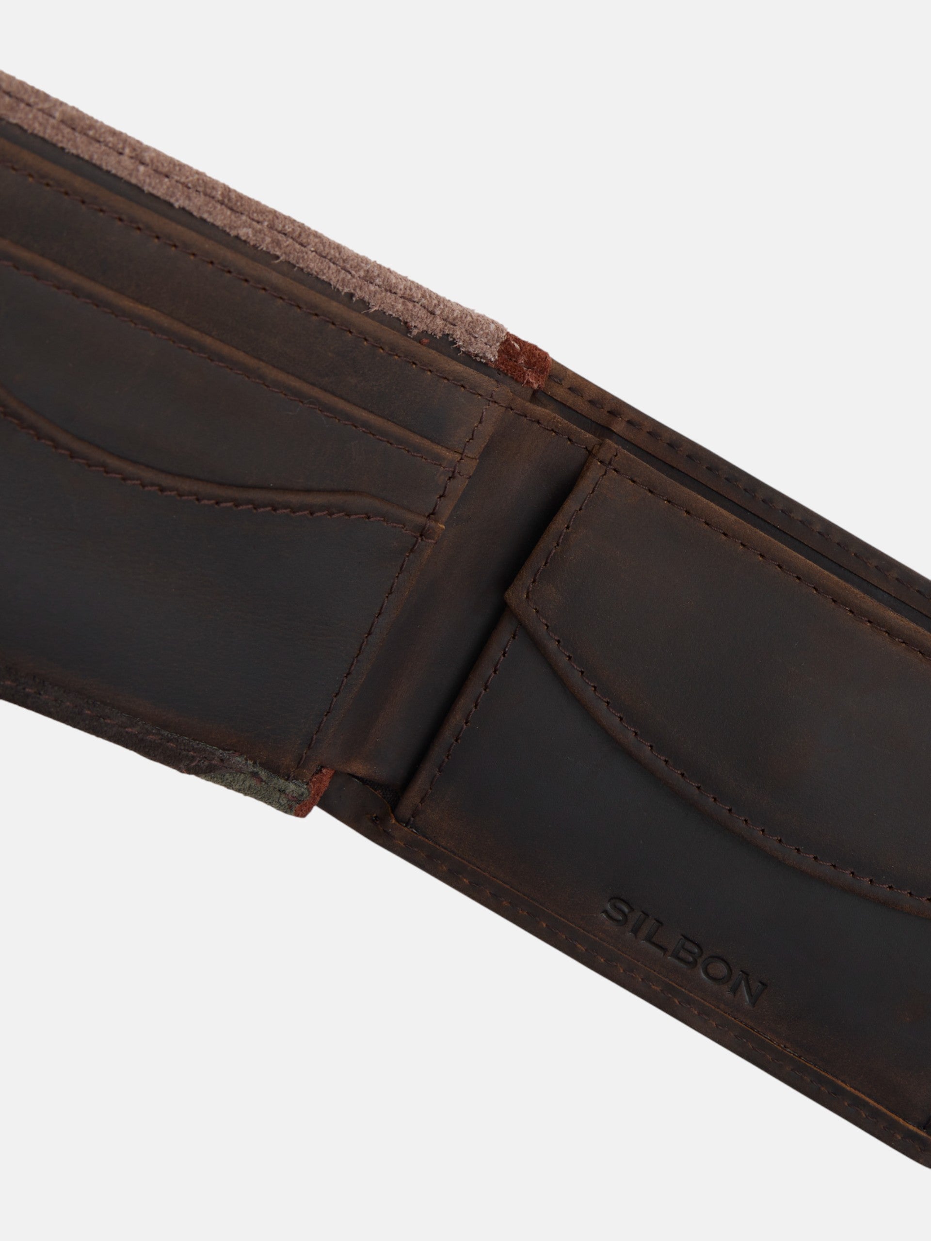 Cartera serraje multicolor marron