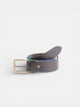 Argentinian tricolor brown leather belt