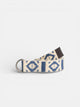 Cinto de dupla fivela creme azul