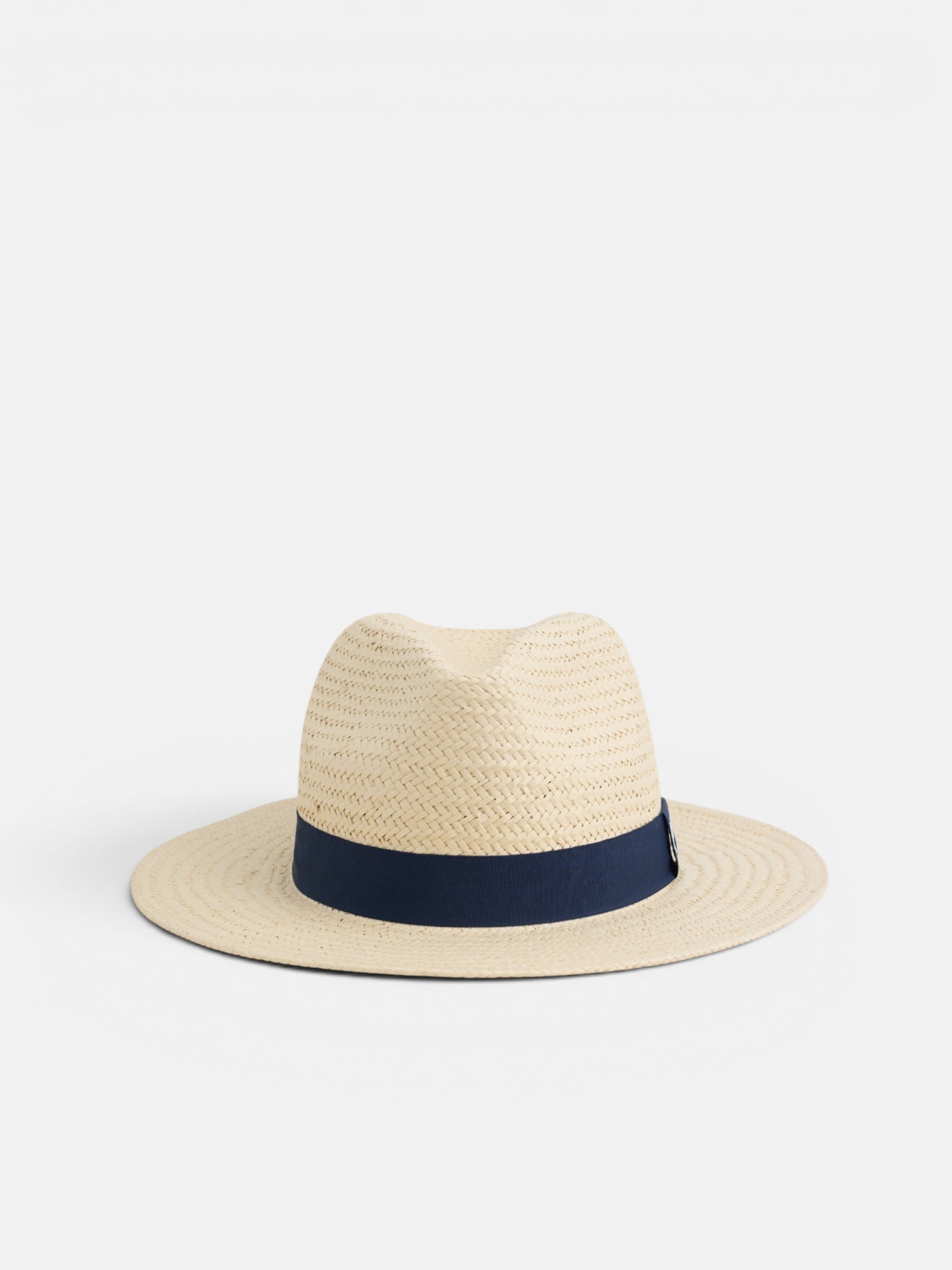 Chapeau à ruban bleu marine
