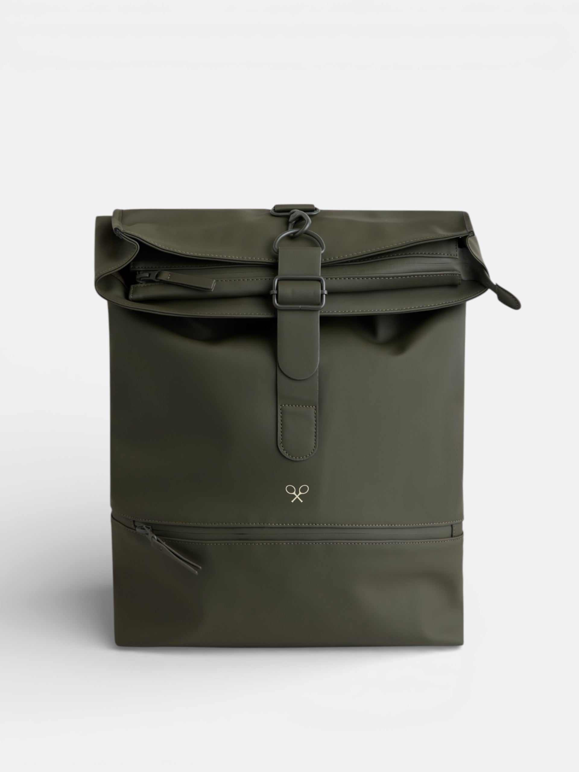 Mochila enrollable waterproof verde