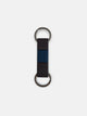 Porte-clés double anneau marron