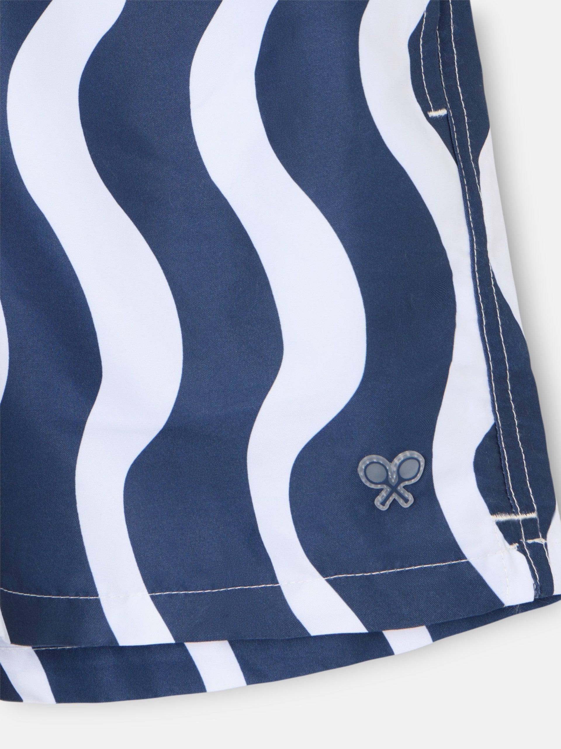 Bicolor blue waves swimsuit
