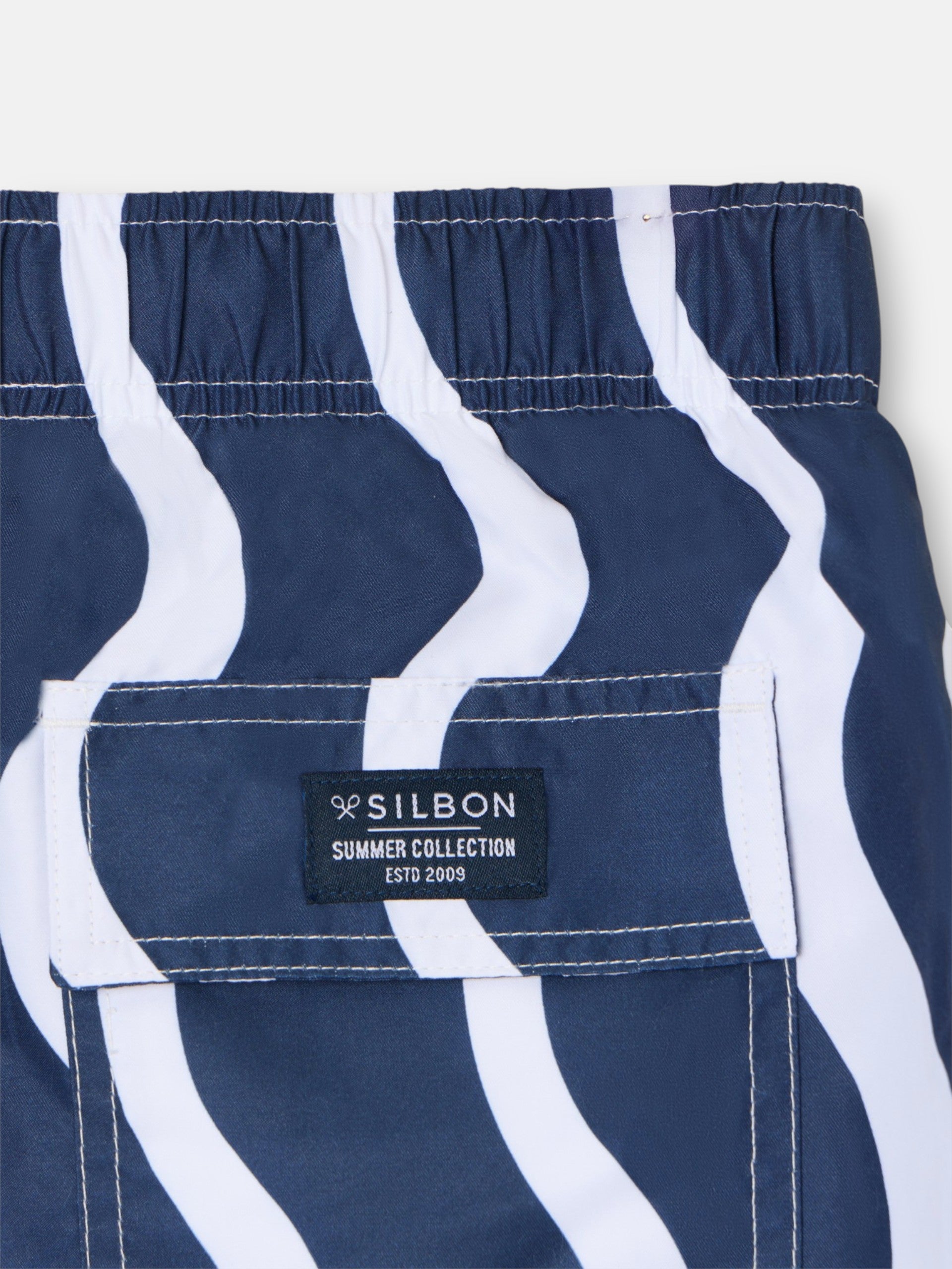 Bicolor blue waves swimsuit