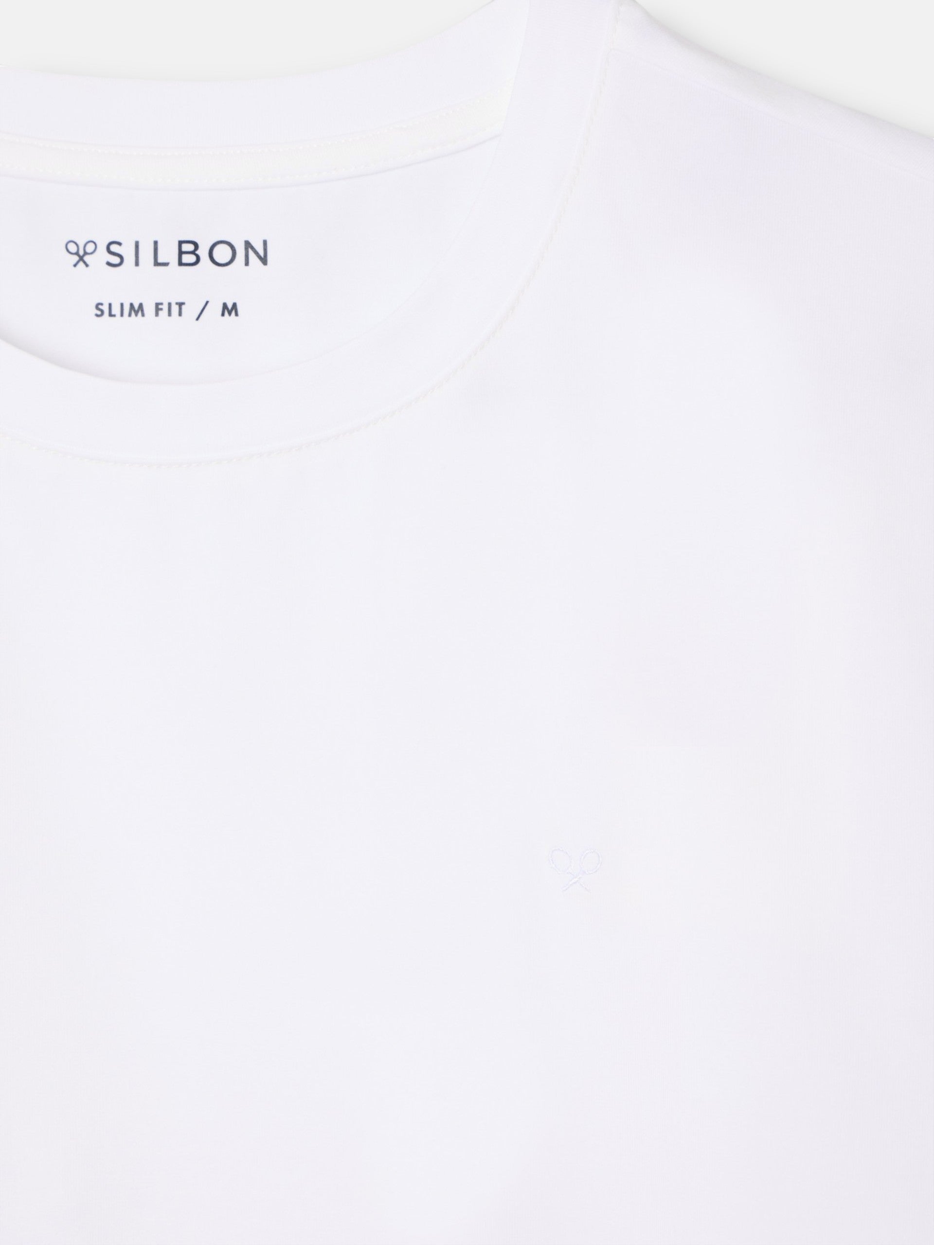 White slim fit business t-shirt