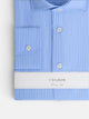 Chemise habillée à rayures bleu moyen