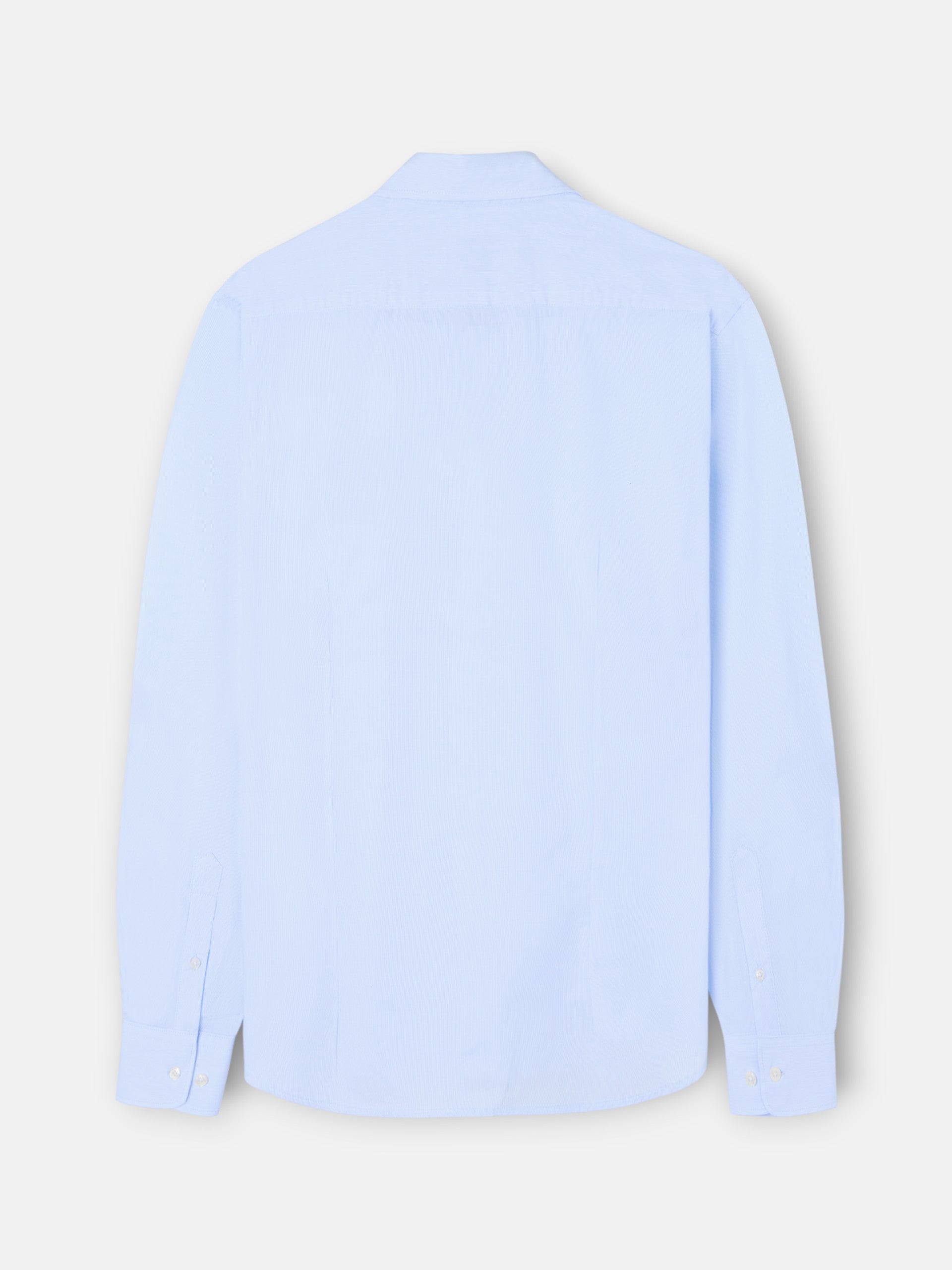 Camisa sport classic multirayas celeste