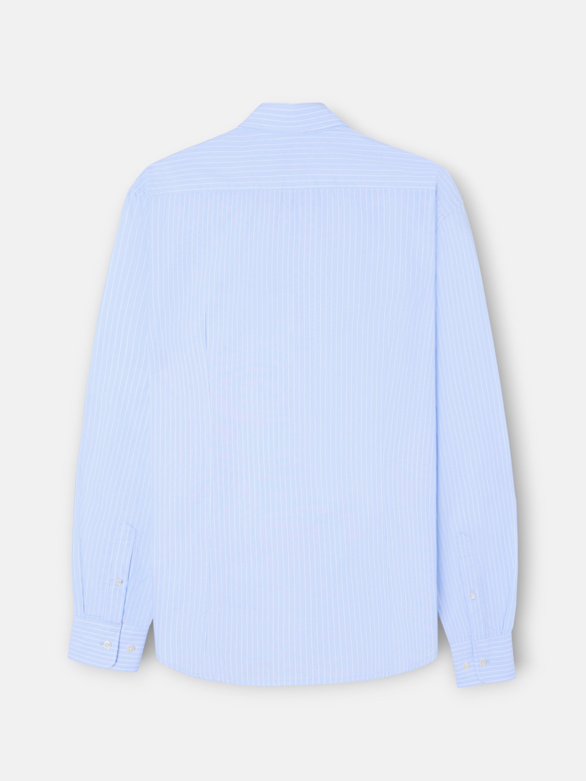 Camisa sport classic rayas blancas celeste