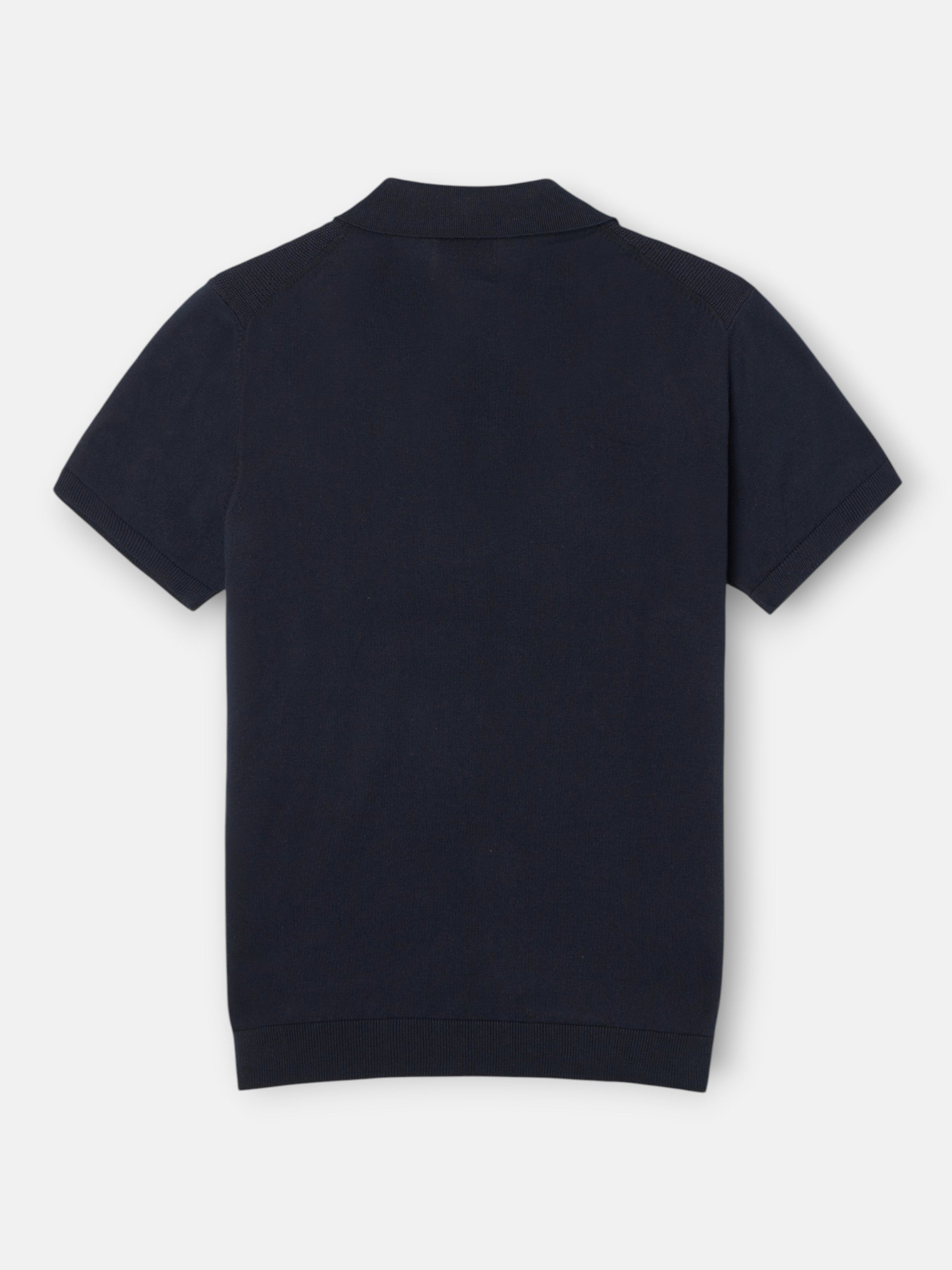 Navy blue unique structure polo