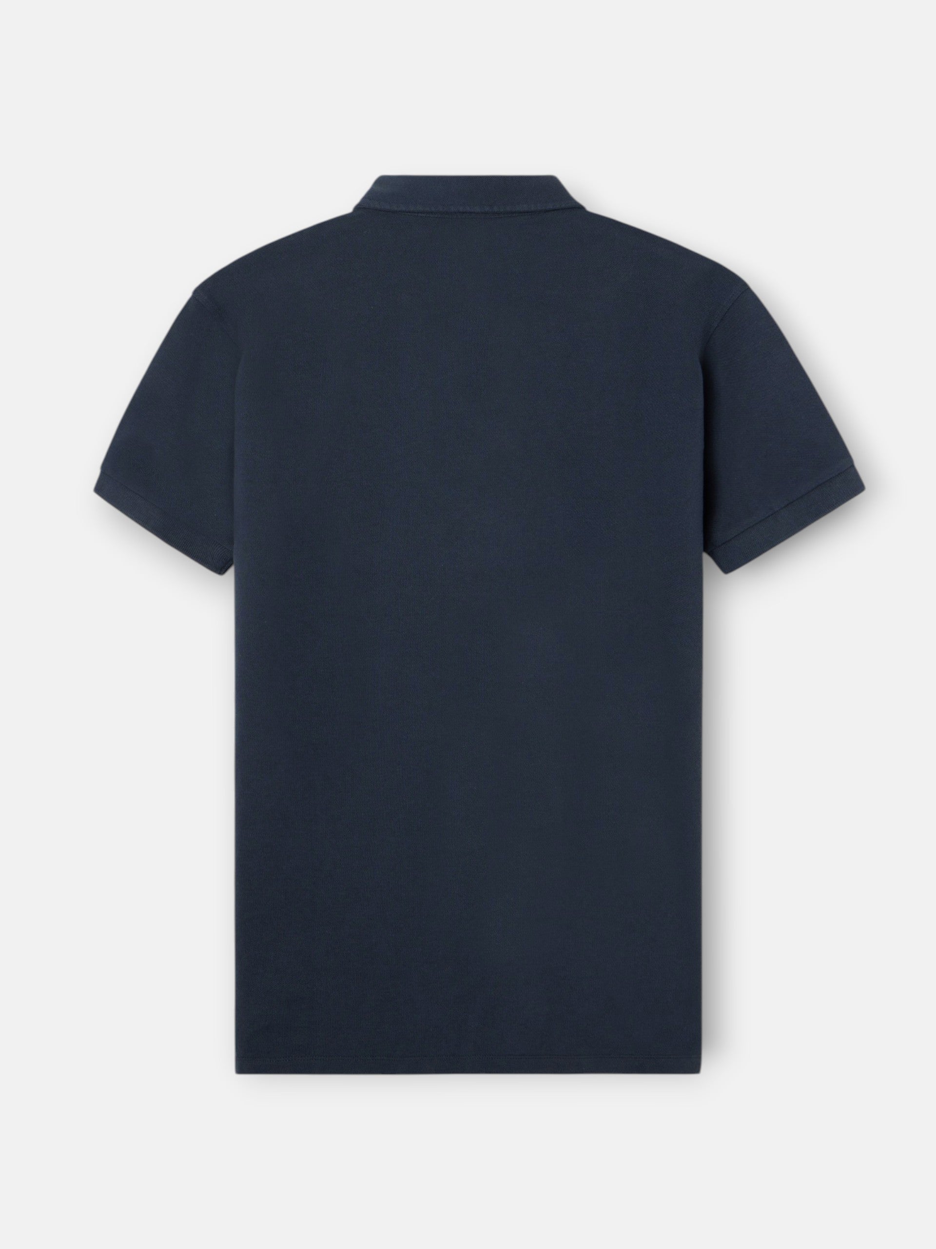 Short sleeve navy blue suite polo