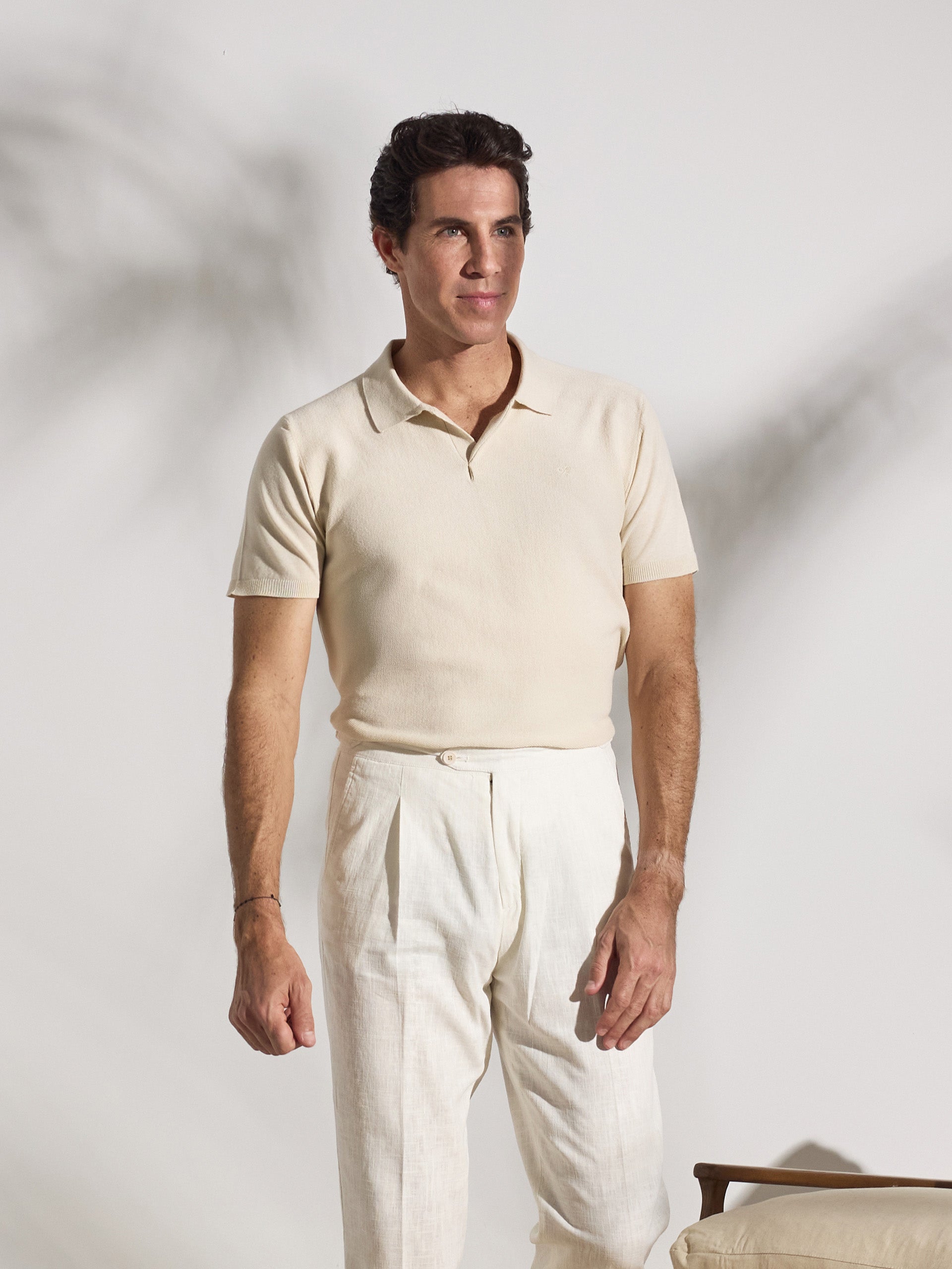 Polo unique structure beige