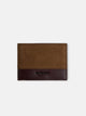 Bicolor leather business wallet