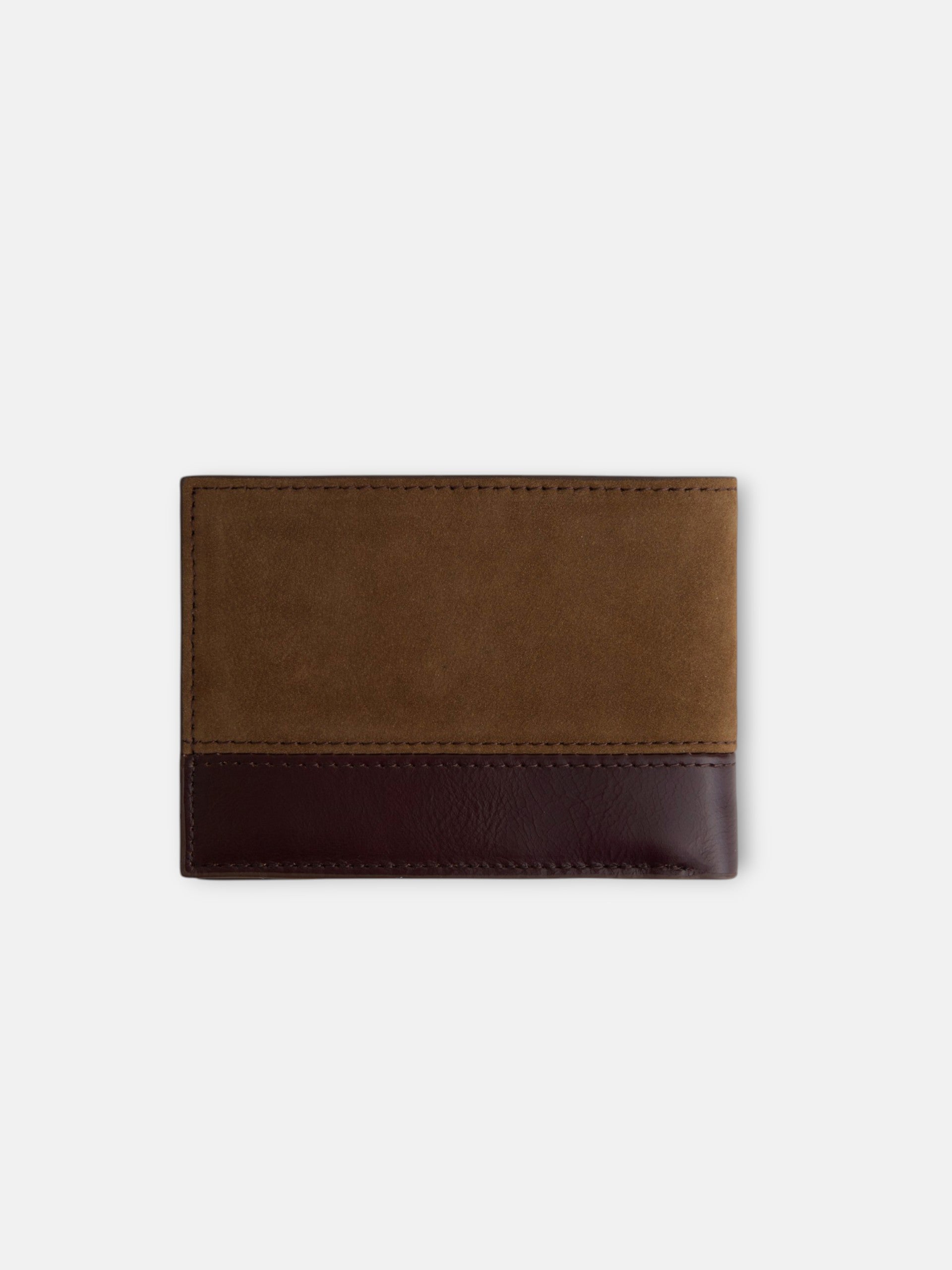 Bicolor leather business wallet