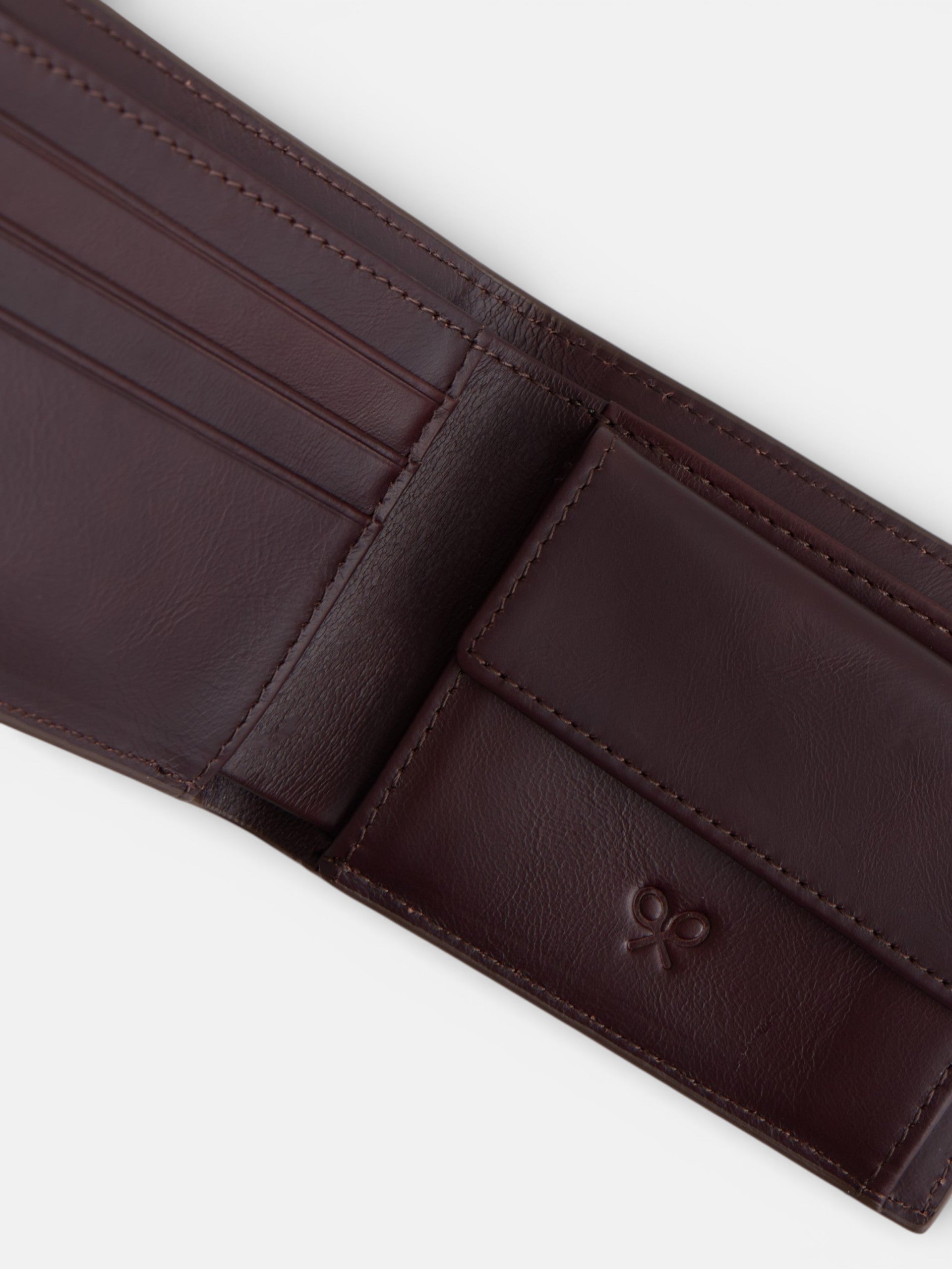 Bicolor leather business wallet