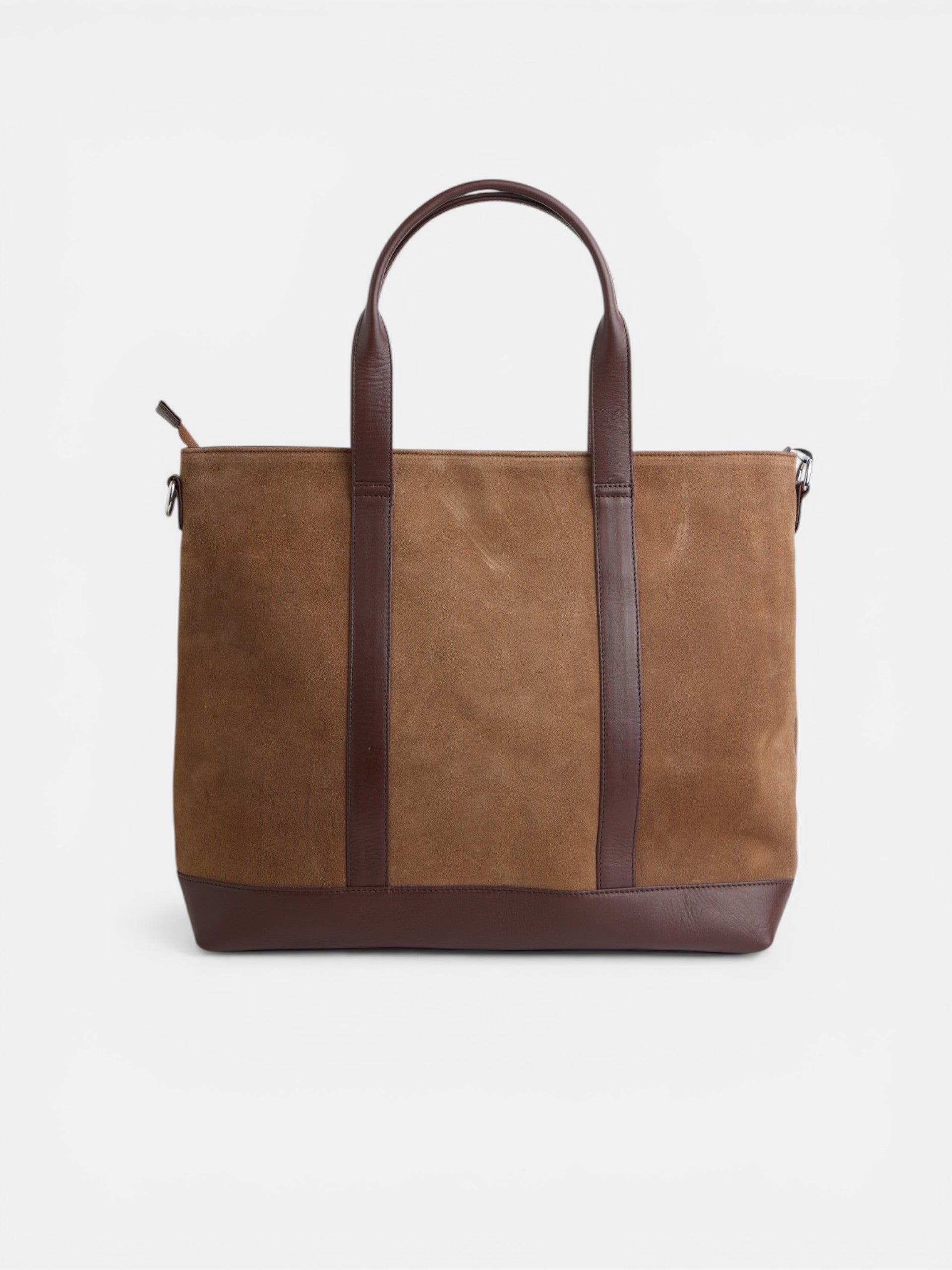 Tote bag piel business marron oscuro
