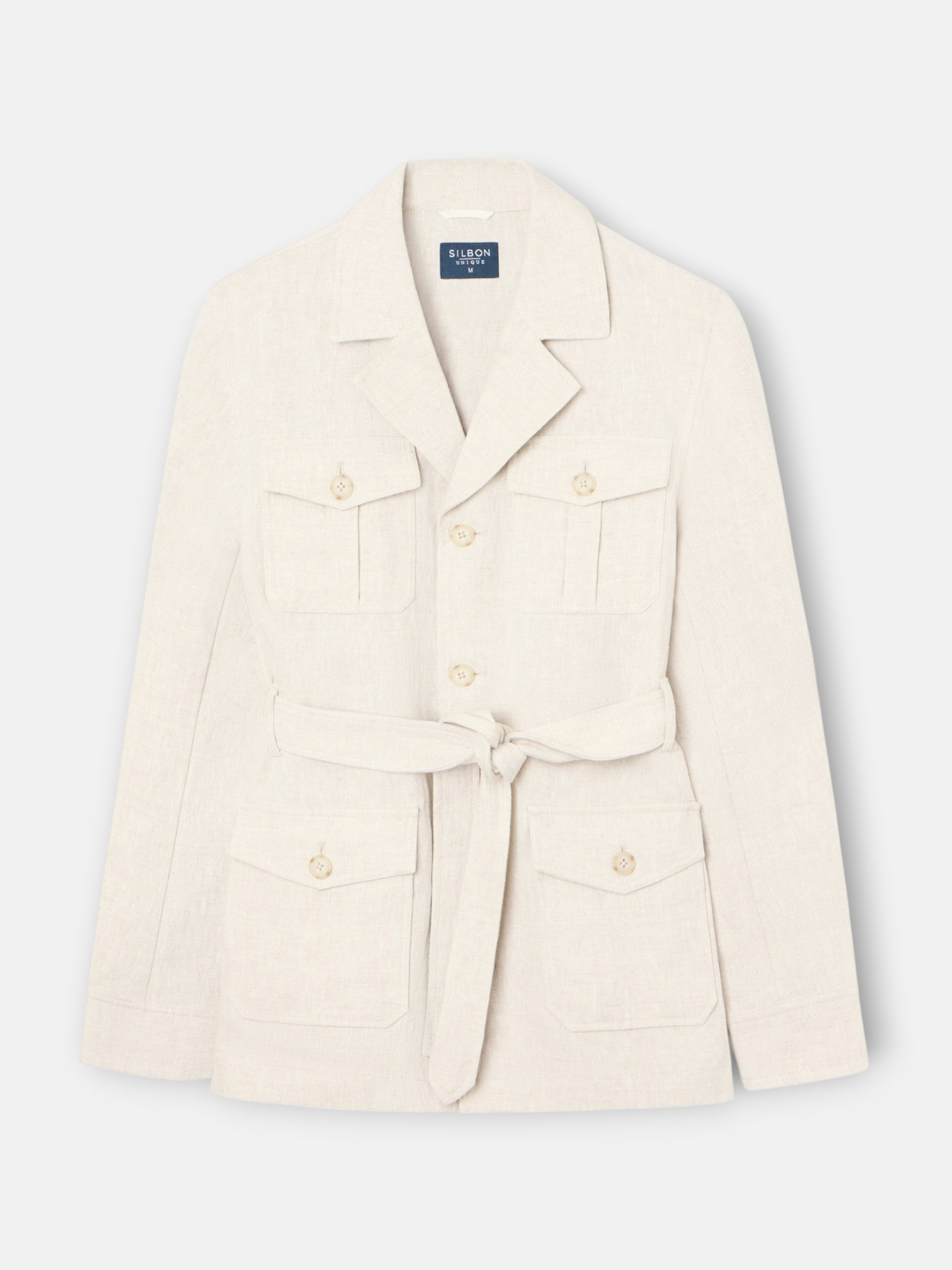 Saharienne unique ceinture beige
