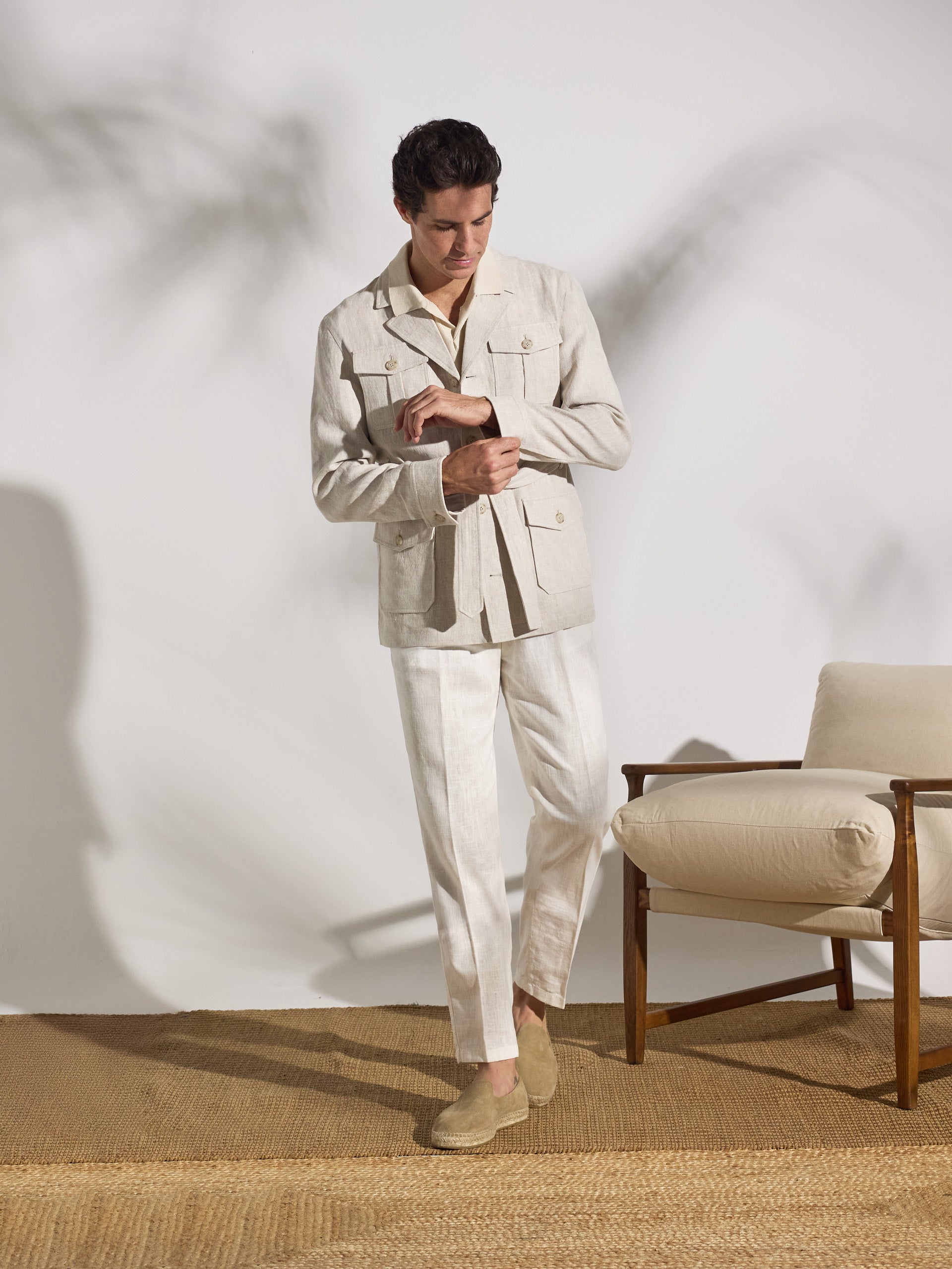 Saharienne unique ceinture beige