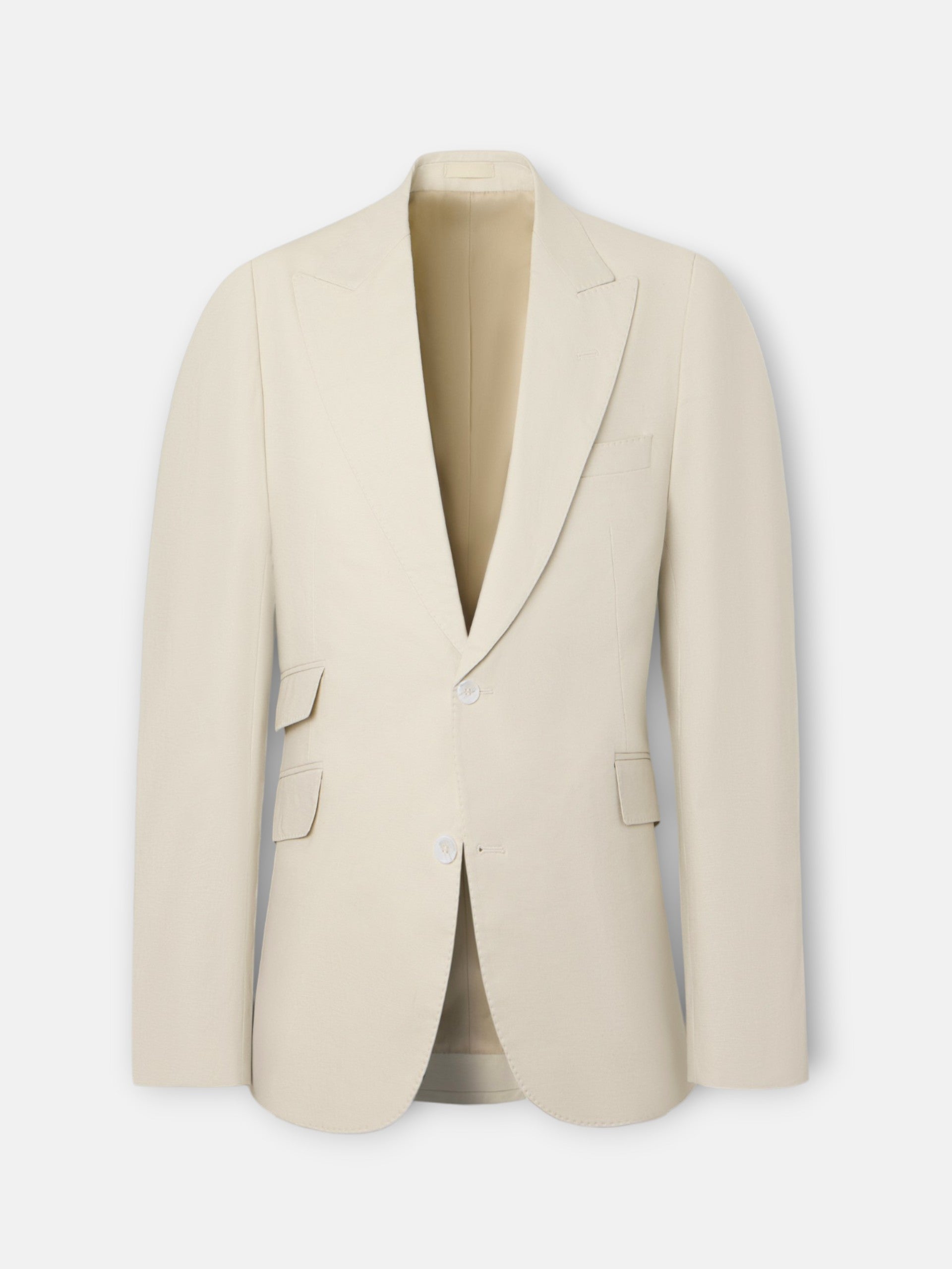 Blazer de fato único linho pedra