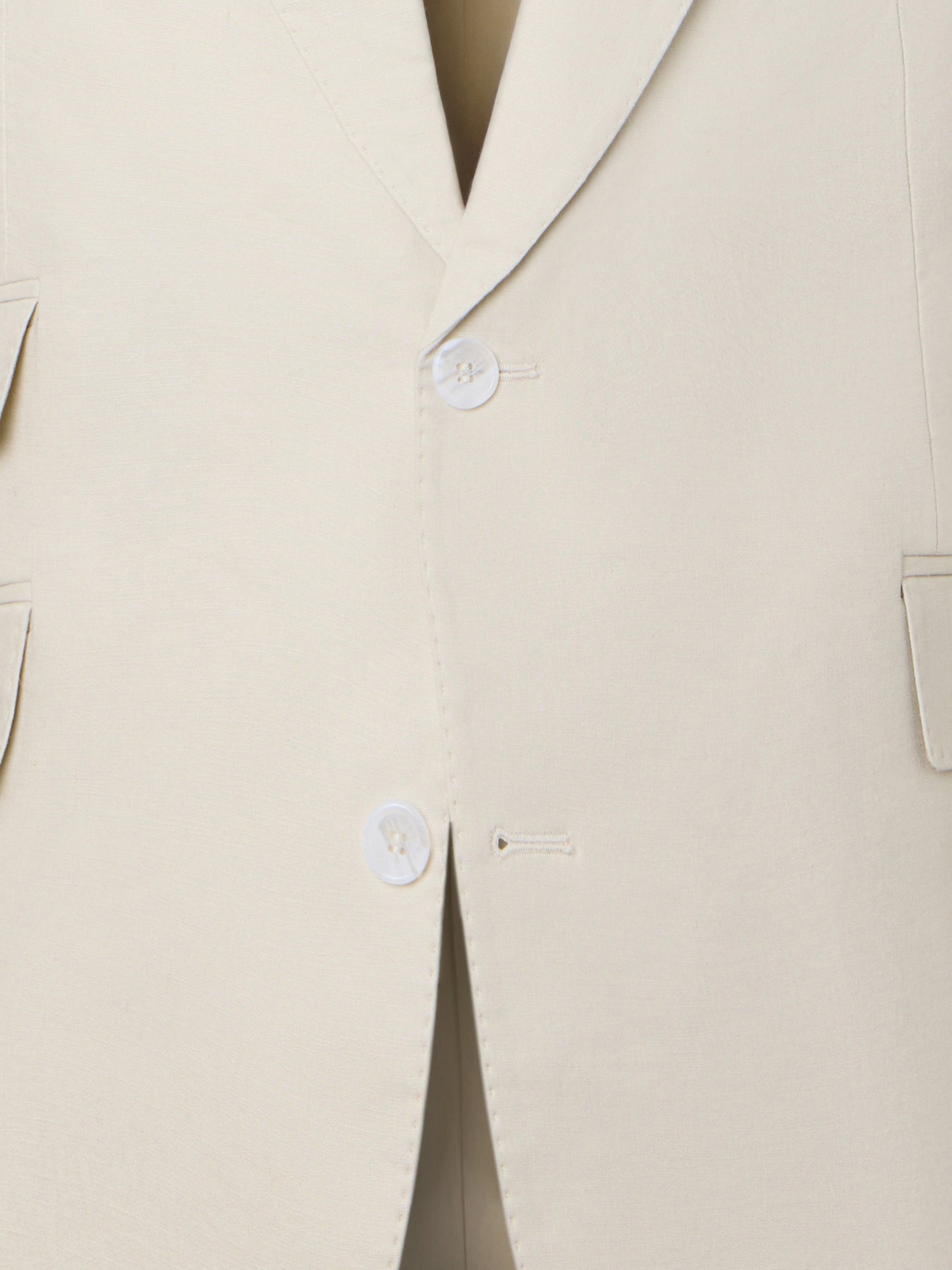 Blazer de fato único linho pedra