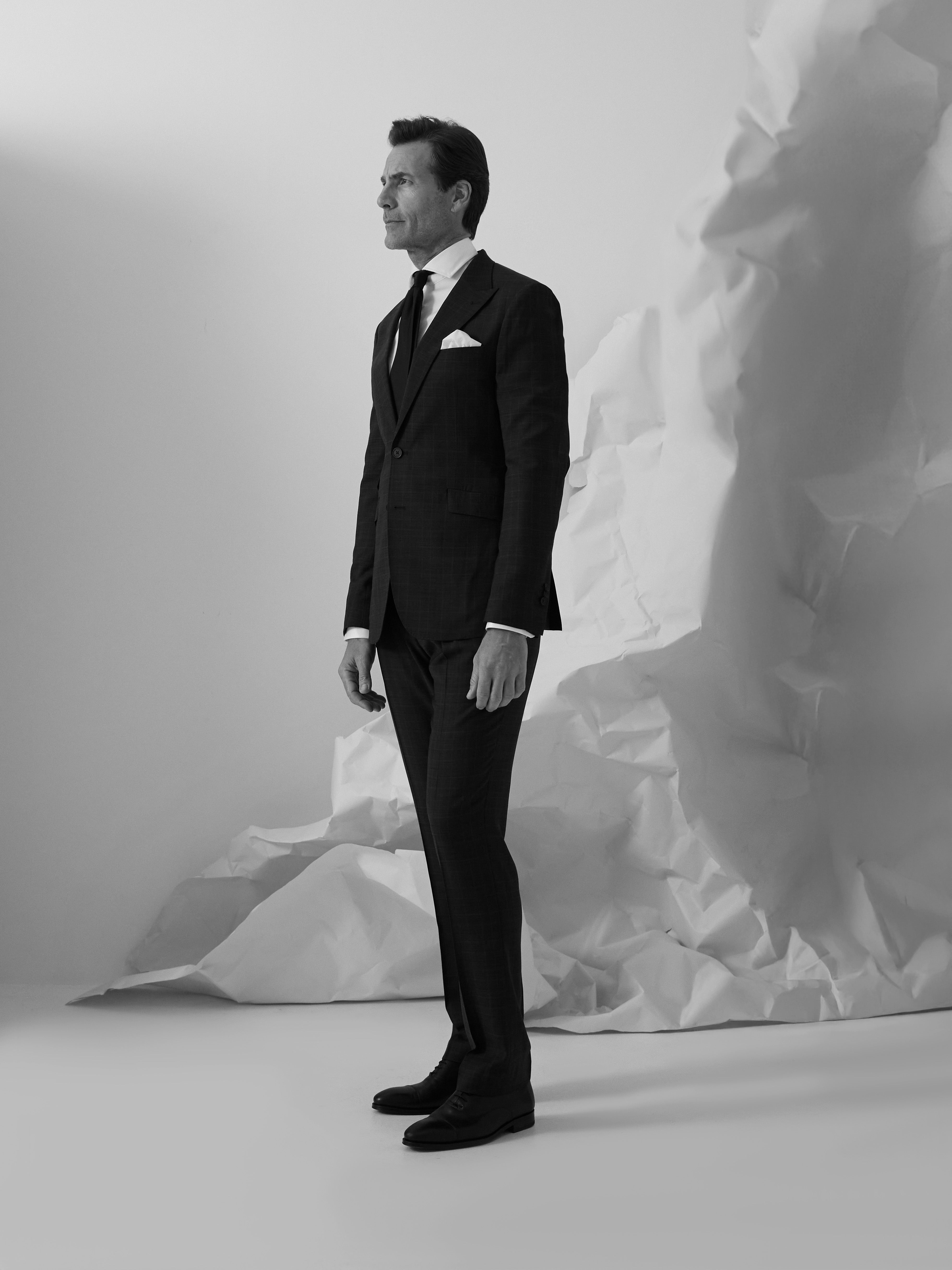 Grey Prince of Wales suit jacket