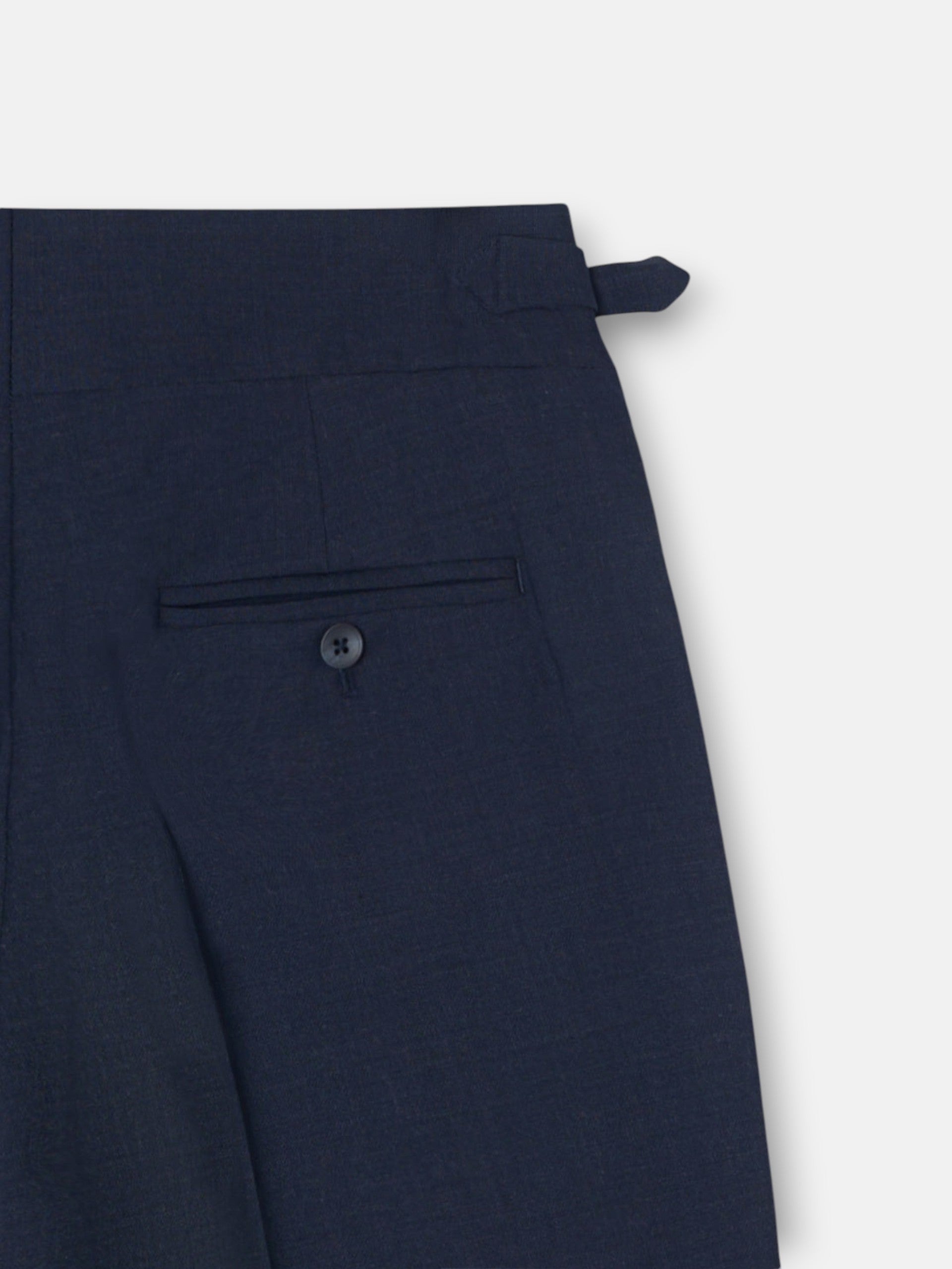 Pantalon habillé à pinces bleu moyen