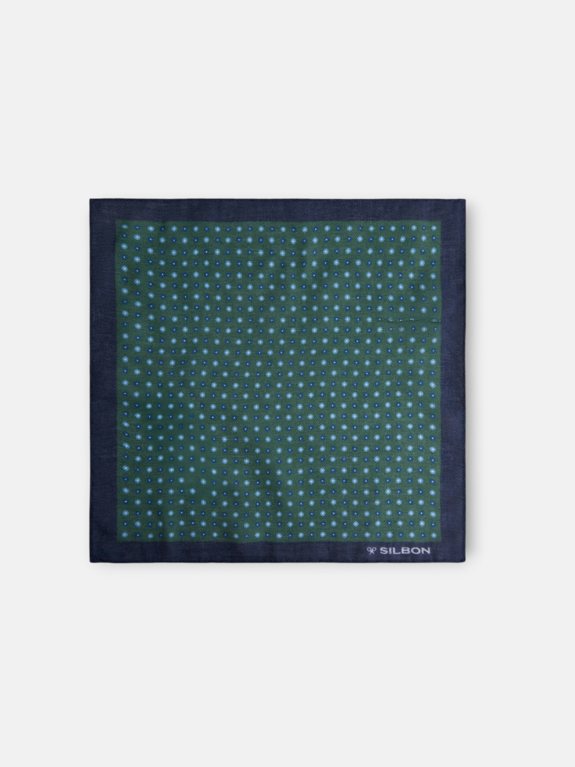 Foulard à pois vert