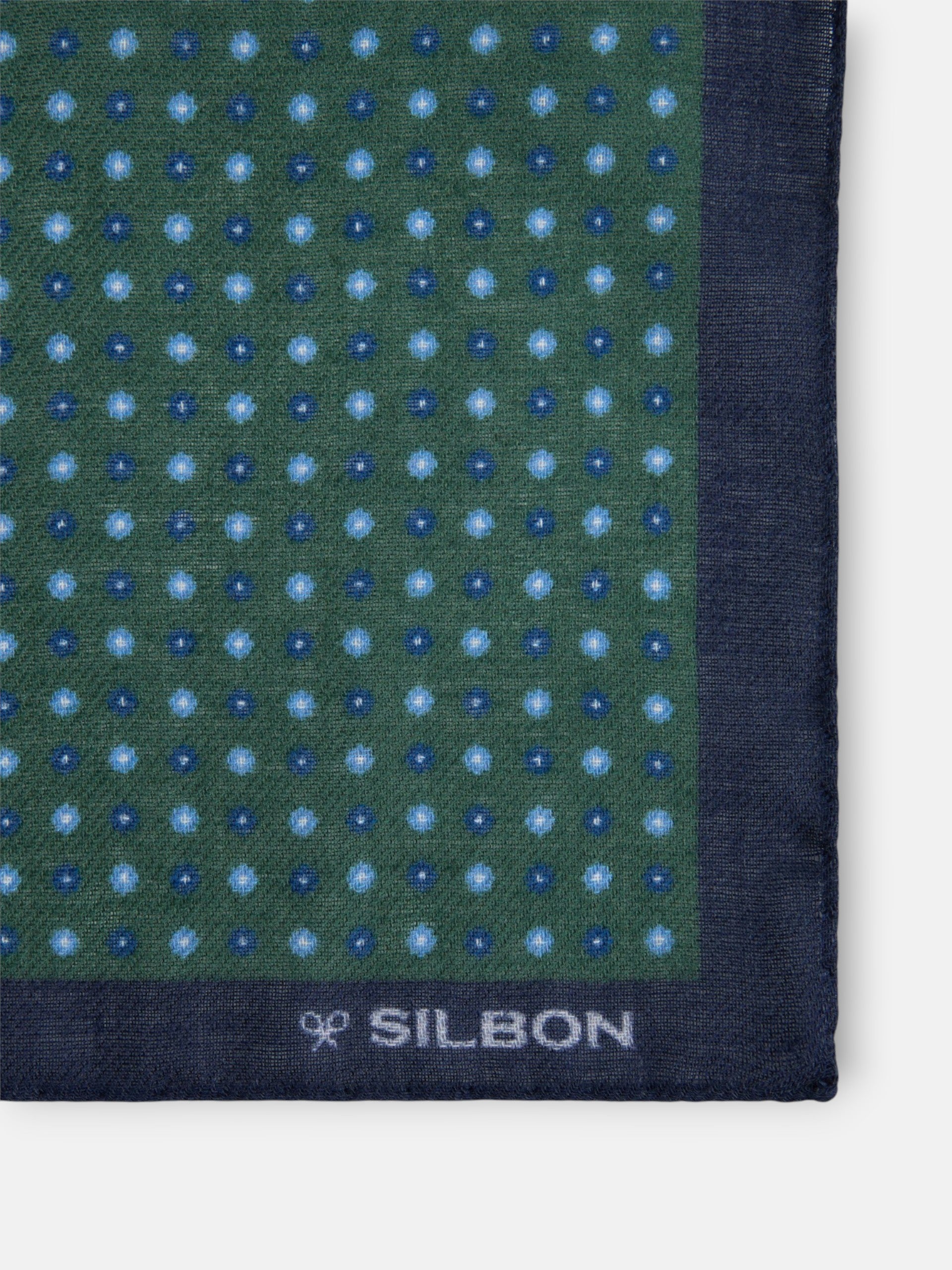 Foulard à pois vert
